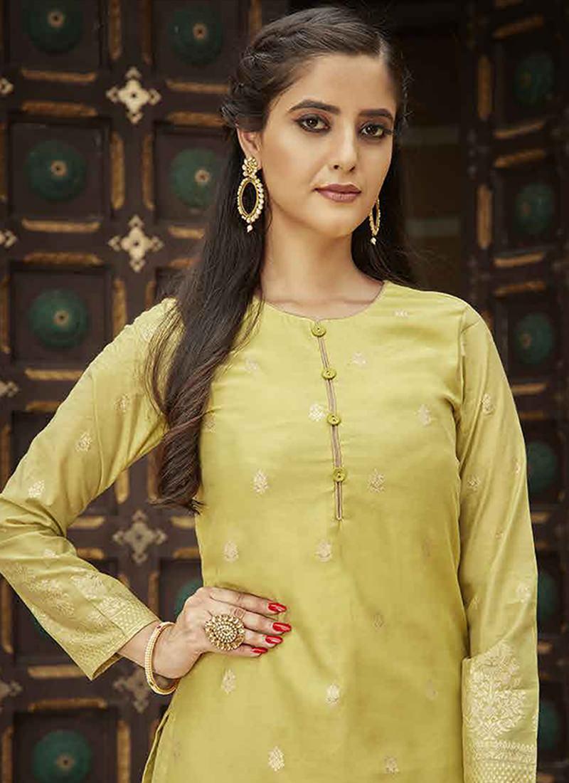 Viscose Fabric Yellow Pant Style Suit Pre Order For Sale