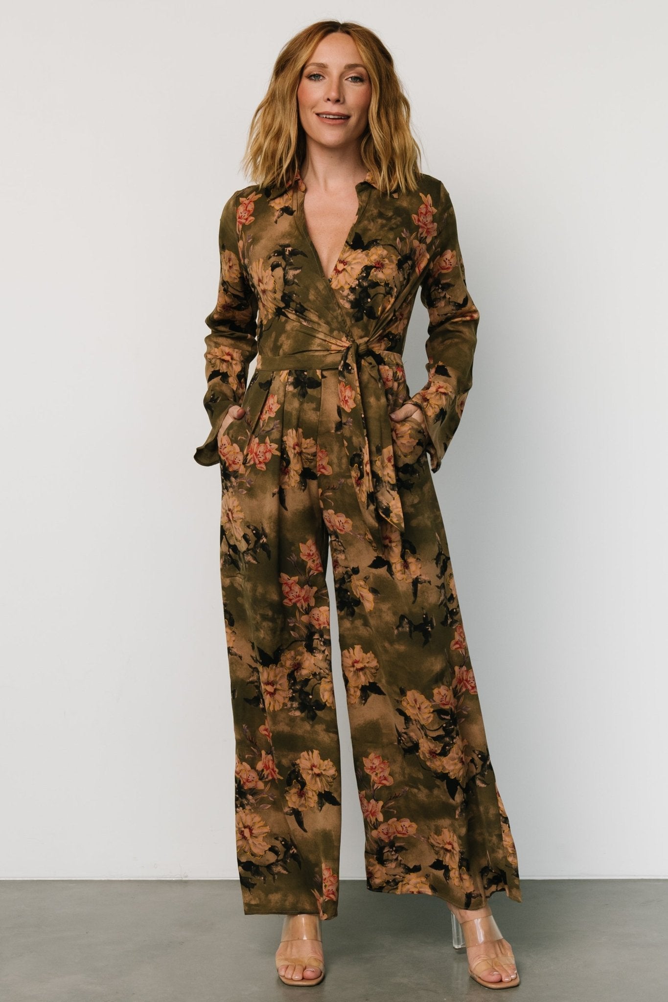 Henderson Jumpsuit | Olive Multi Clearance Limited Edition