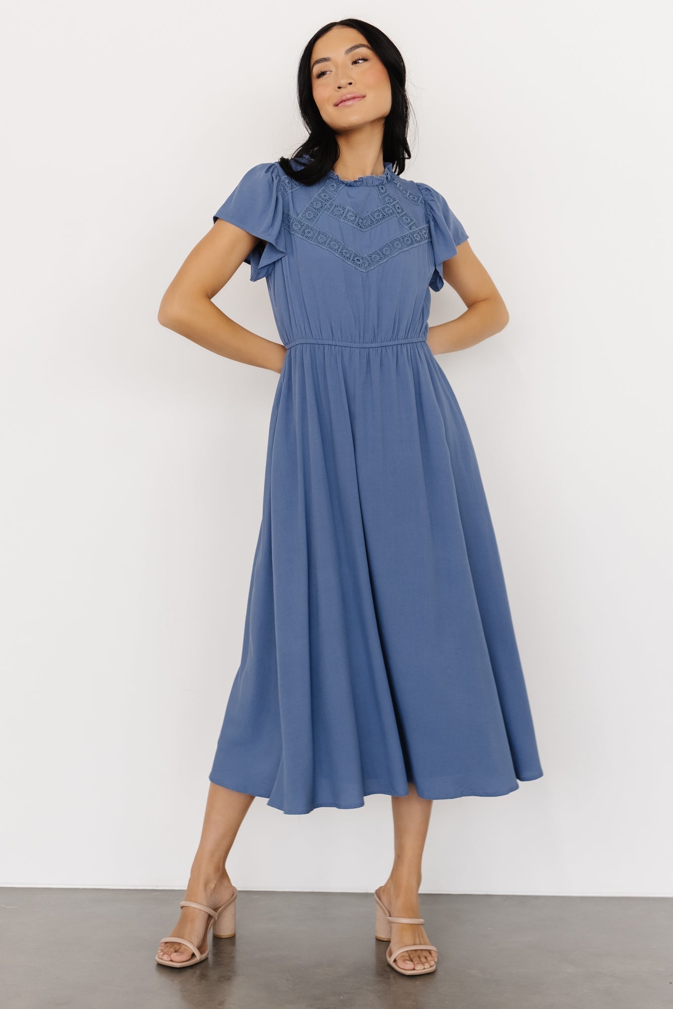 Prestyn Midi Dress | Blue Release Dates Cheap Online