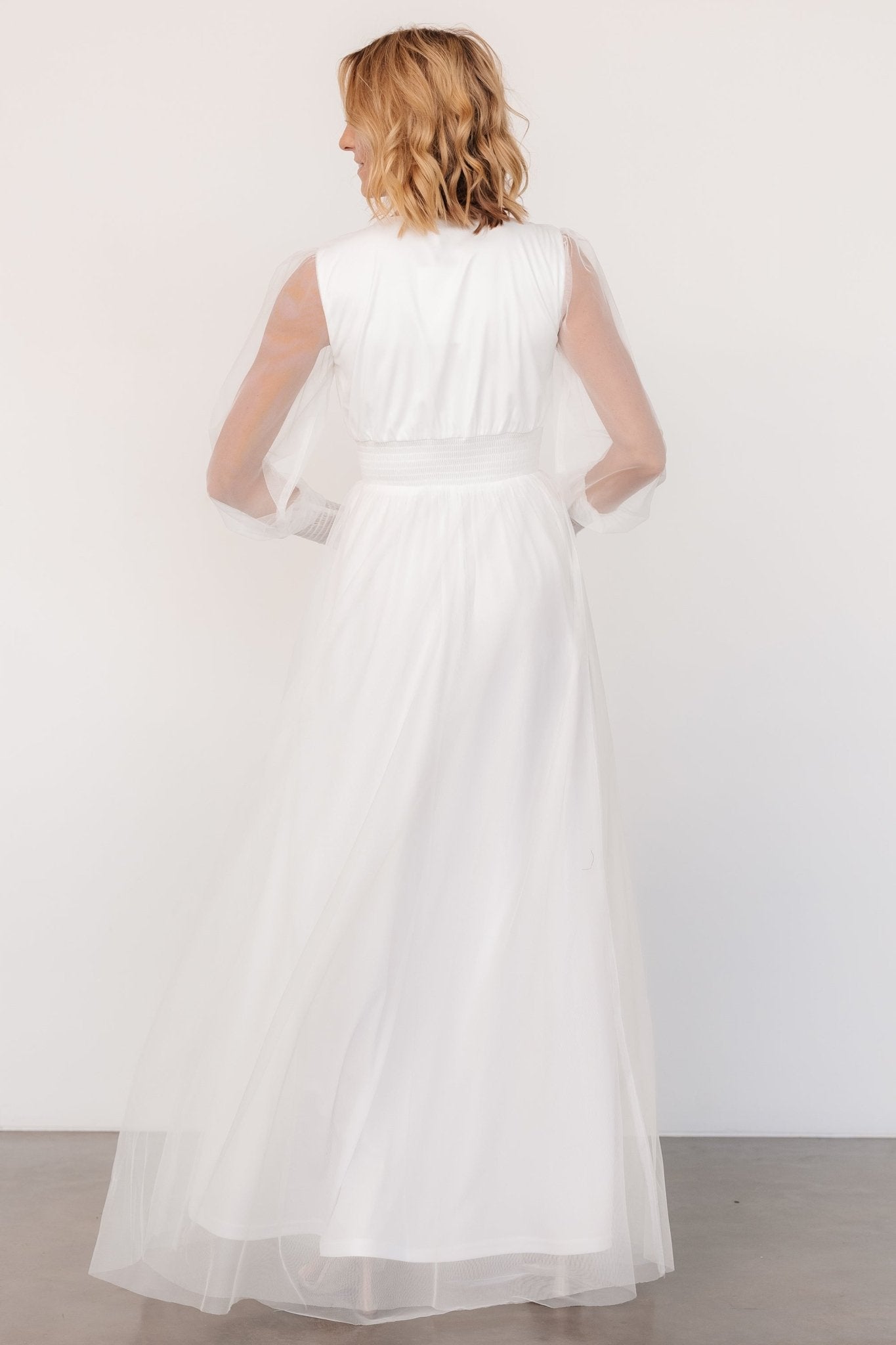 Layla Tulle Maxi Dress | White 2025 New Cheap Pice