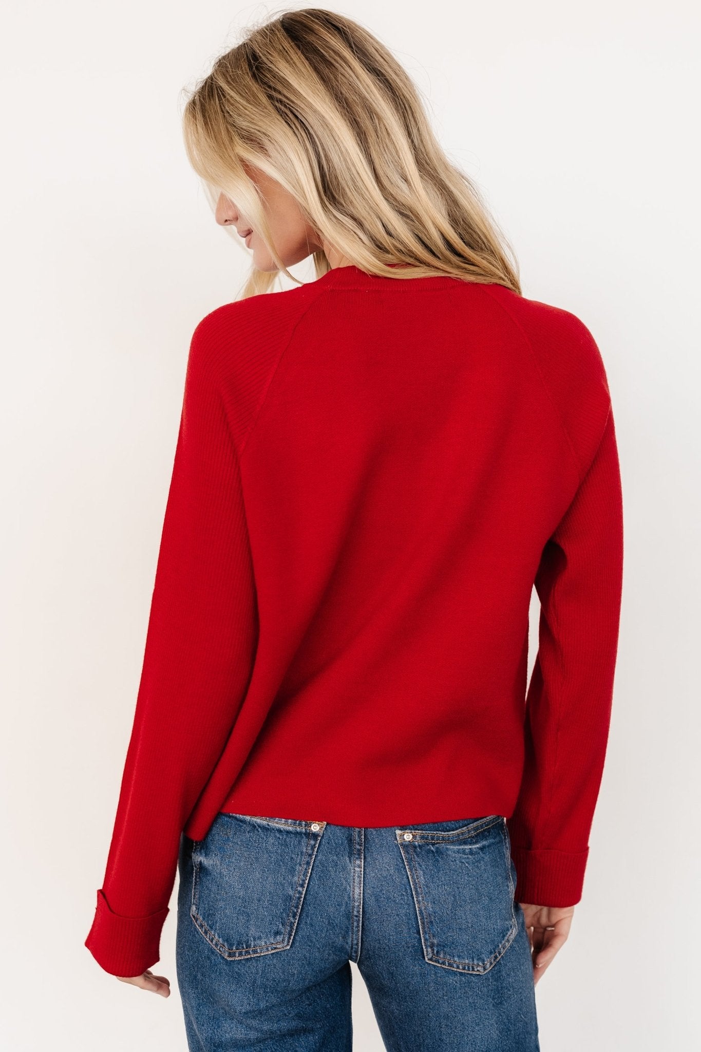 Helena Knit Sweater | Red Pay With Visa Cheap Online