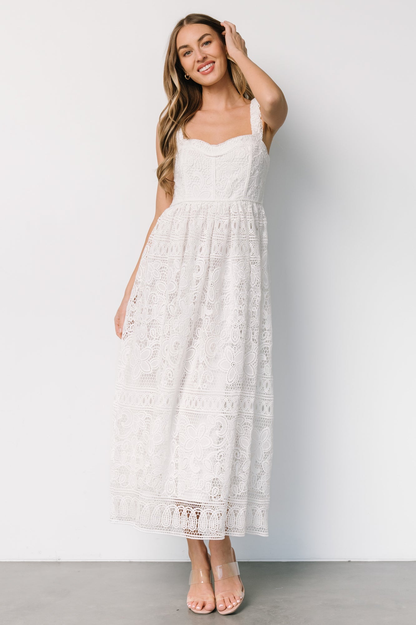 Evangeline Lace Dress | Off White Cheap Sale 100% Authentic