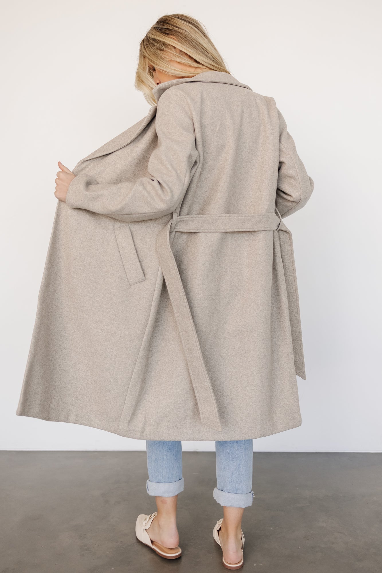 Valdez Long Coat | Stone Sale With Credit Card