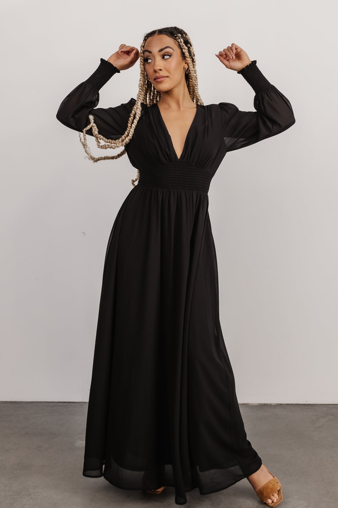 Olivia Maxi Dress | Black Buy Cheap Manchester Great Sale