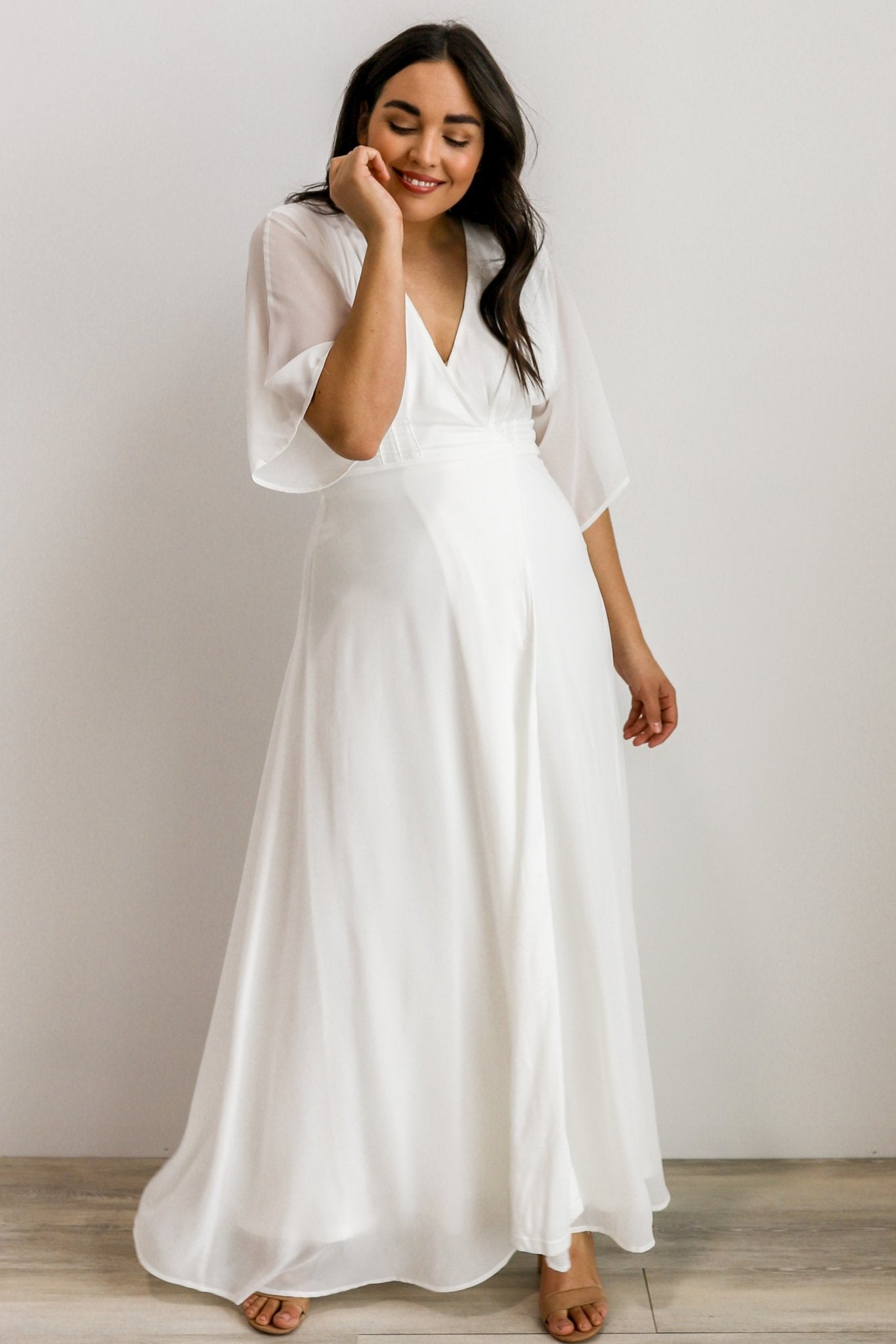 Lilly Wrap Maxi Dress | Off White Collections For Sale