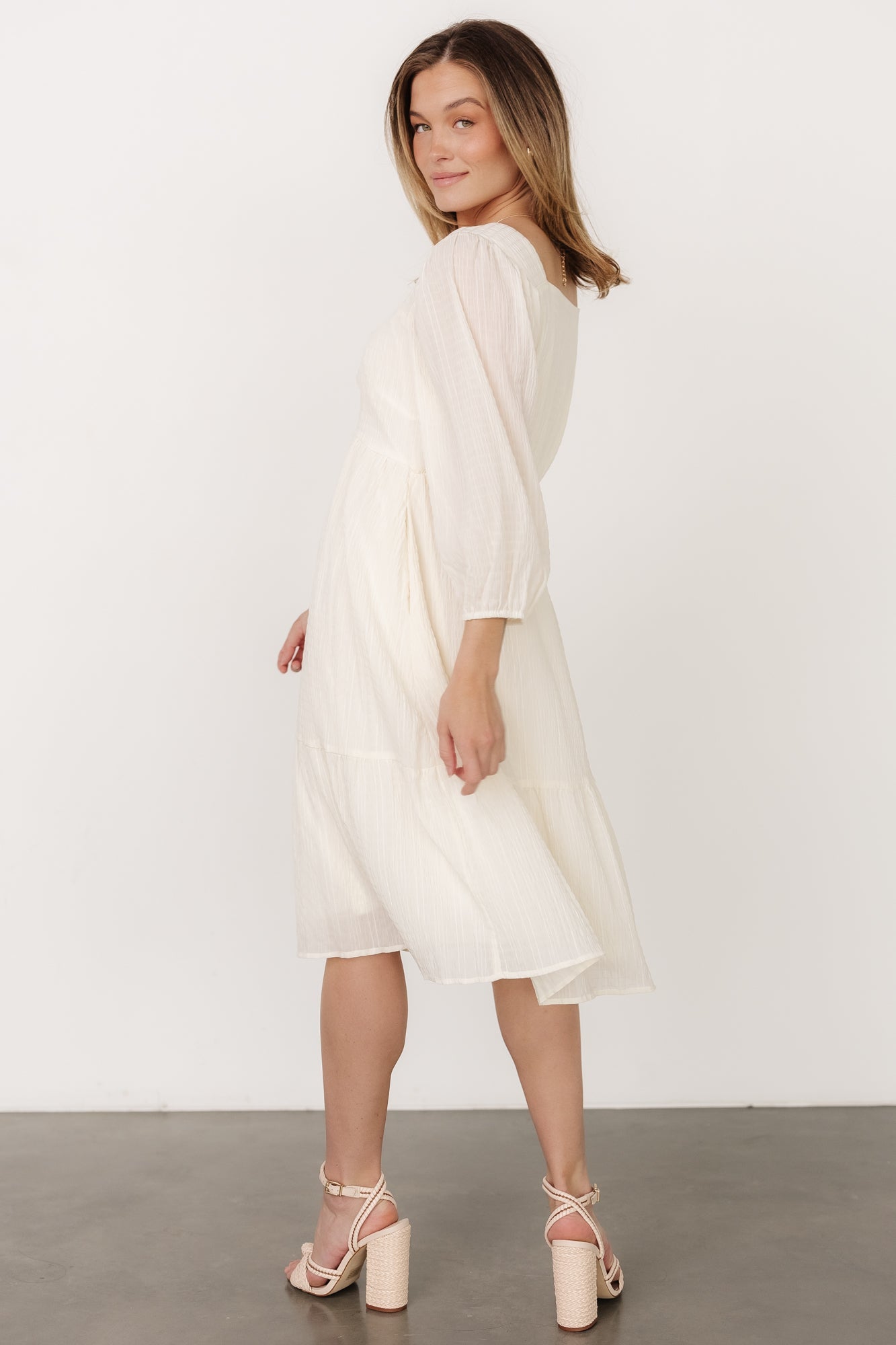 Vaeda Midi Dress | Cream Cheap In China