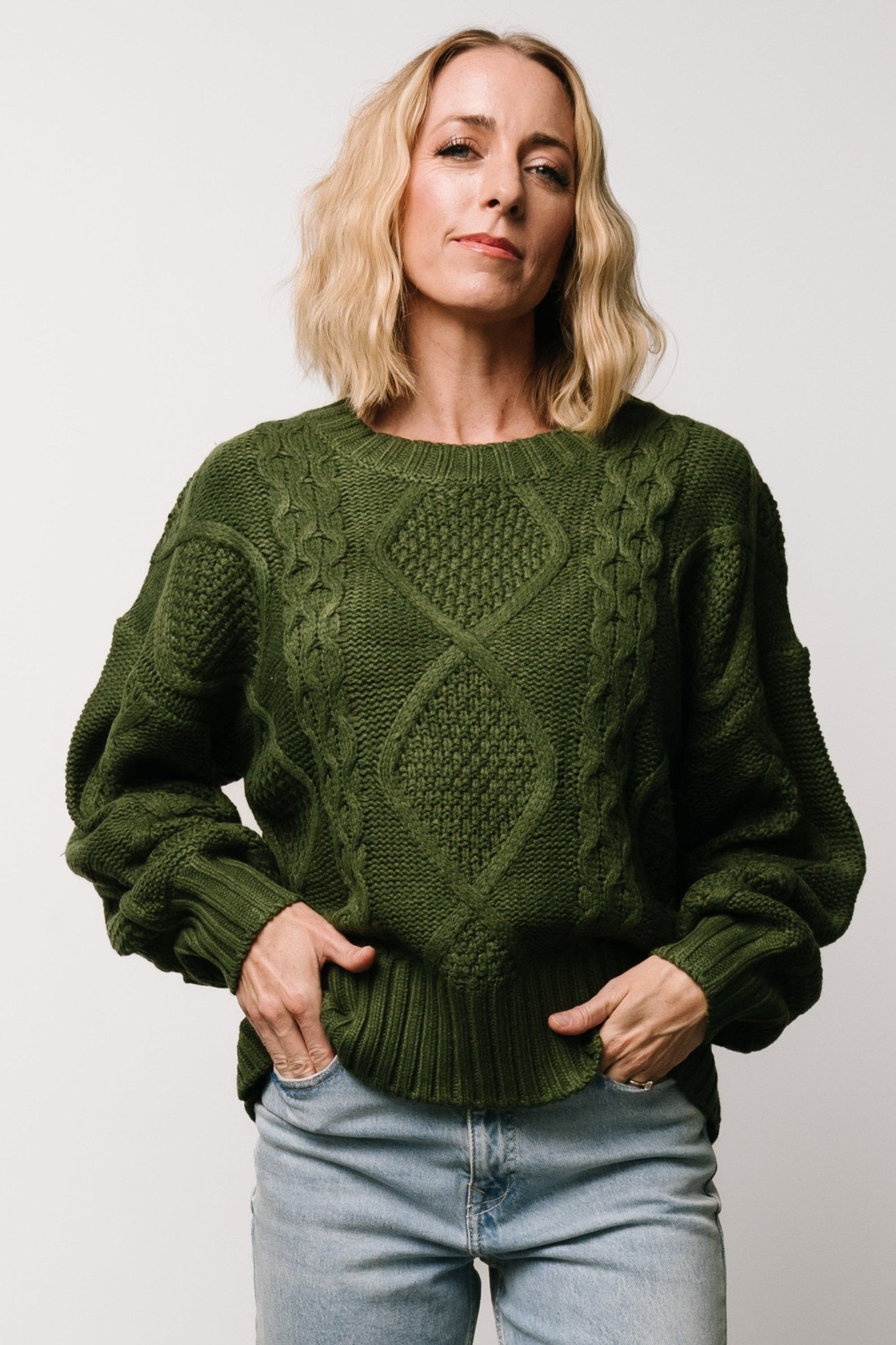 Anthony Knit Sweater | Green Discount Low Cost