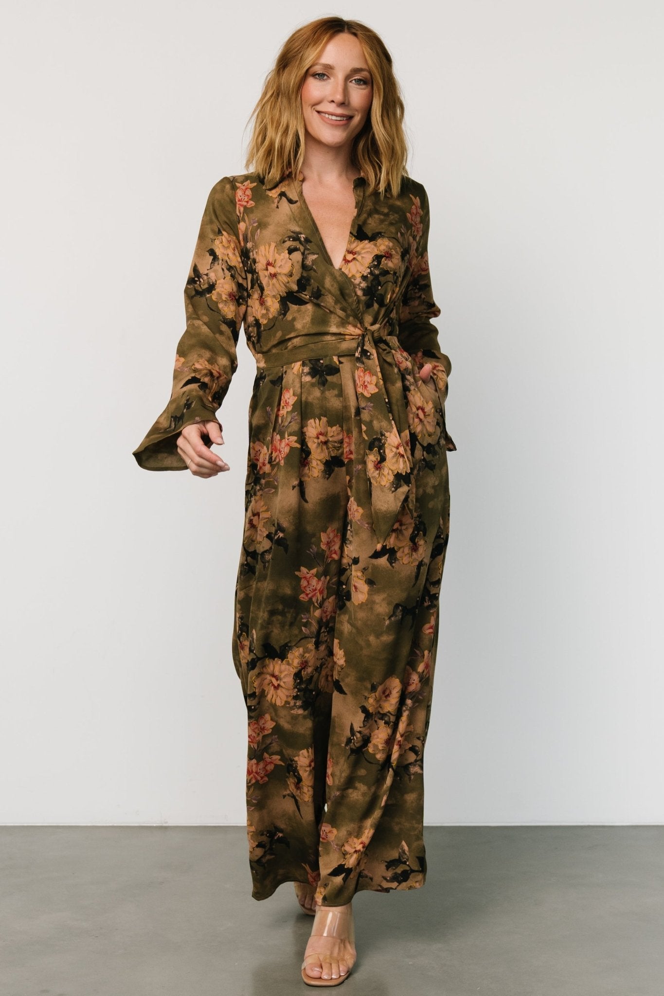 Henderson Jumpsuit | Olive Multi Clearance Limited Edition