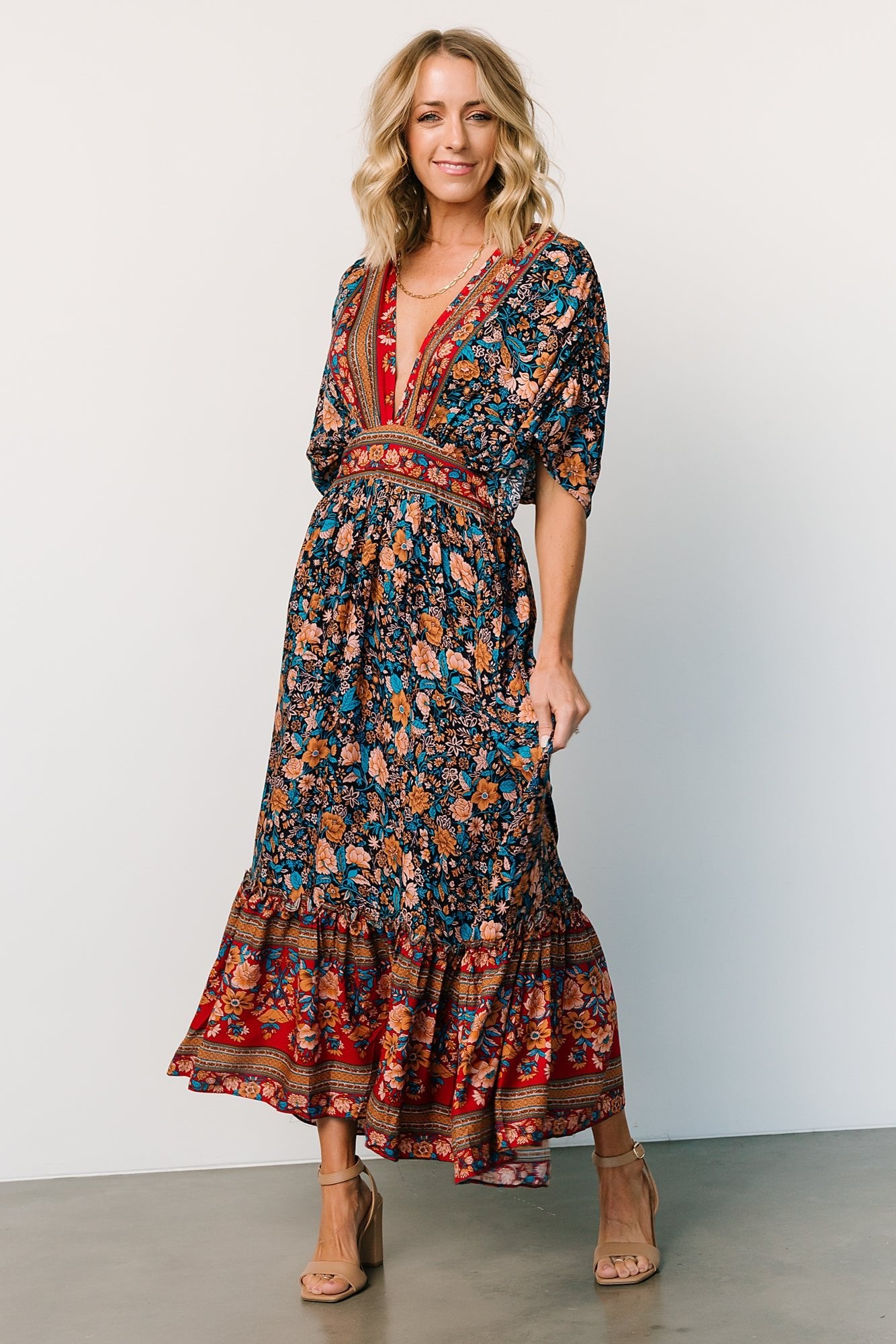 Leeanne Midi Dress | Navy Multi Floral Recommend Cheap Online