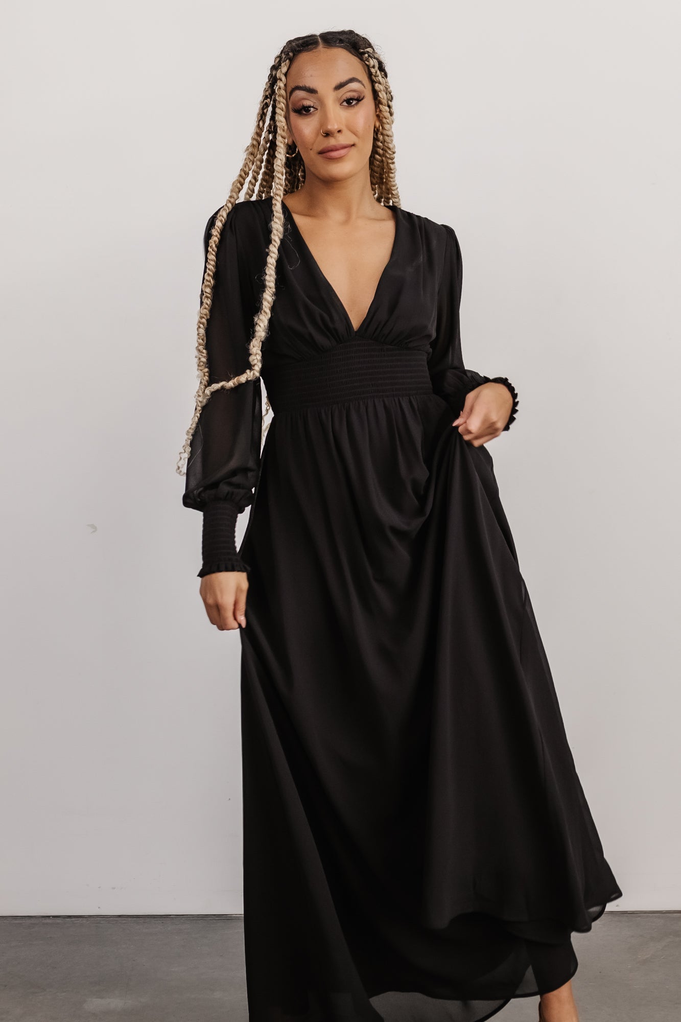 Olivia Maxi Dress | Black Buy Cheap Manchester Great Sale