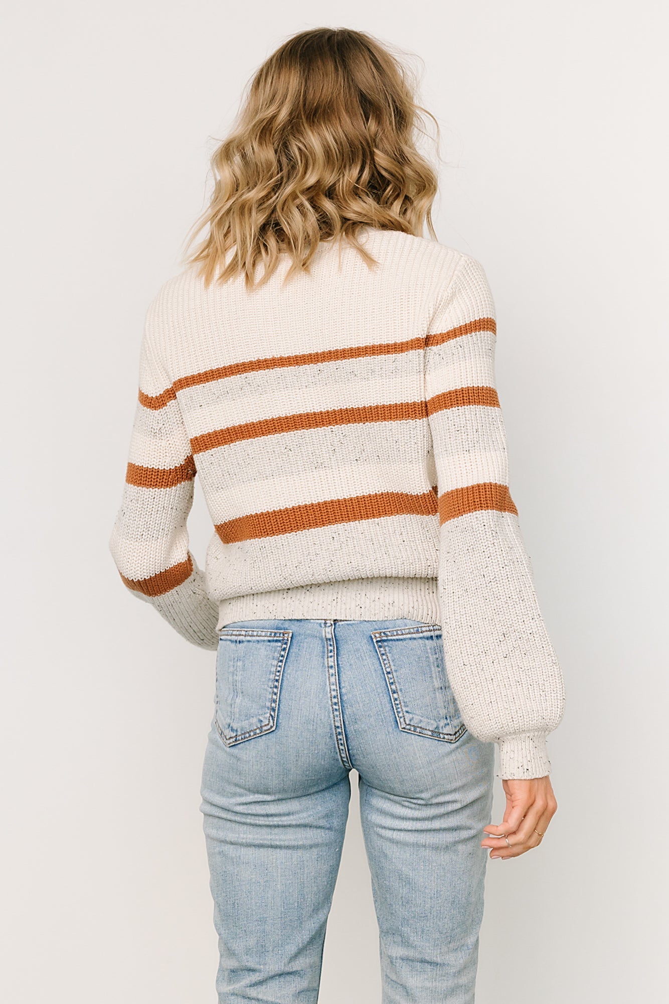 Peyton Striped Sweater | Cream + Camel For Cheap Sale Online