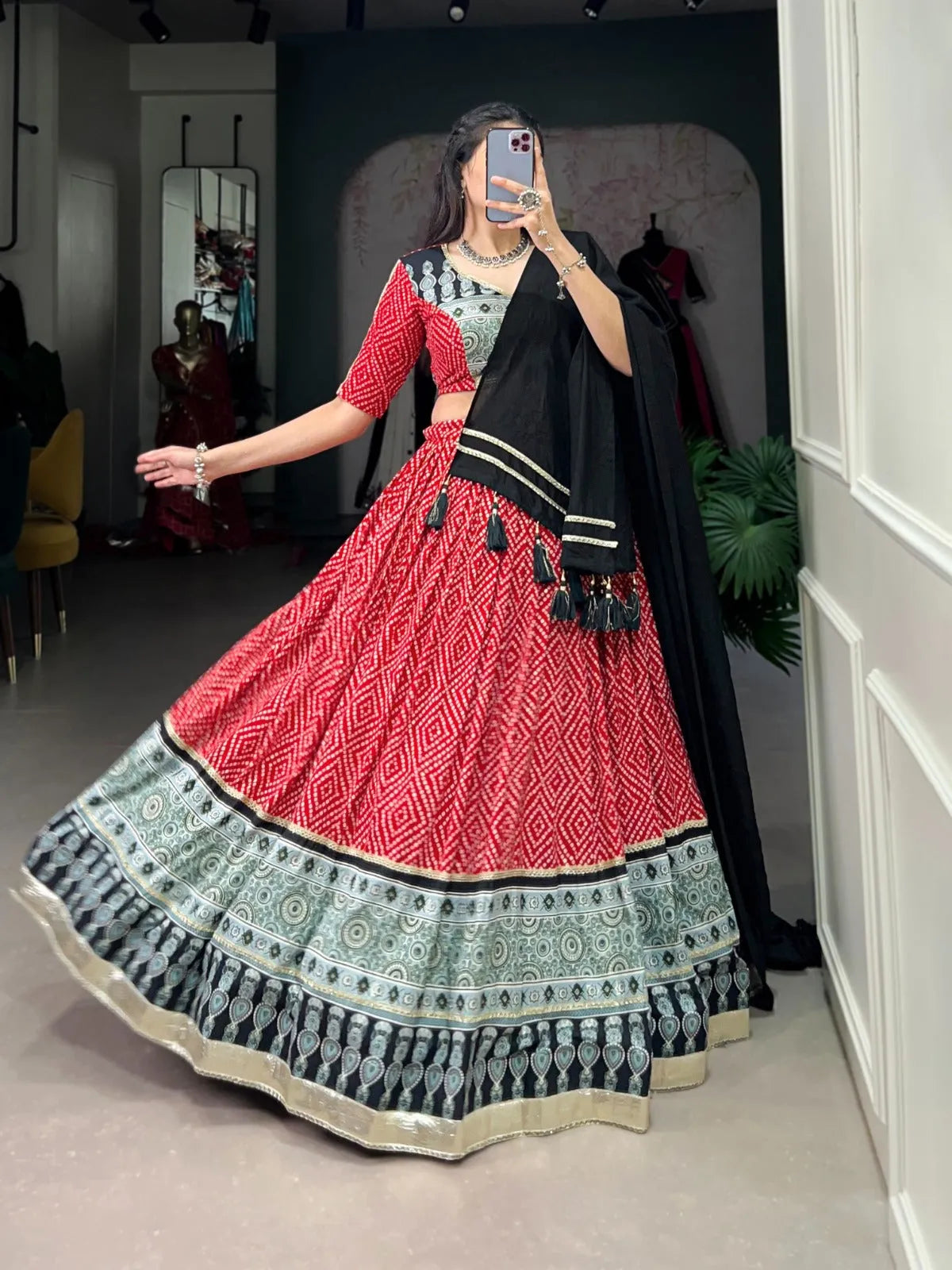 Celebrate Your Navratri Festival with Rayon Lehenga Choli Sale Cheap Online