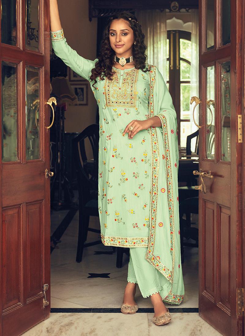 Light Green Pant Style Pakistani Dress Tumblr