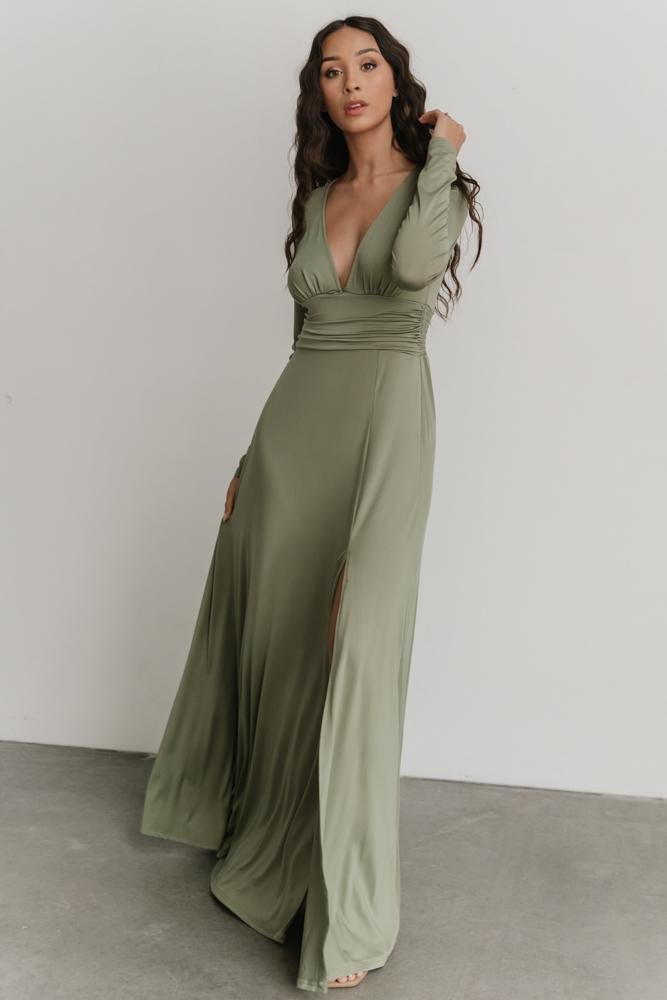 Arianna Maxi Dress | Dusty Sage 100% Original Cheap Pice