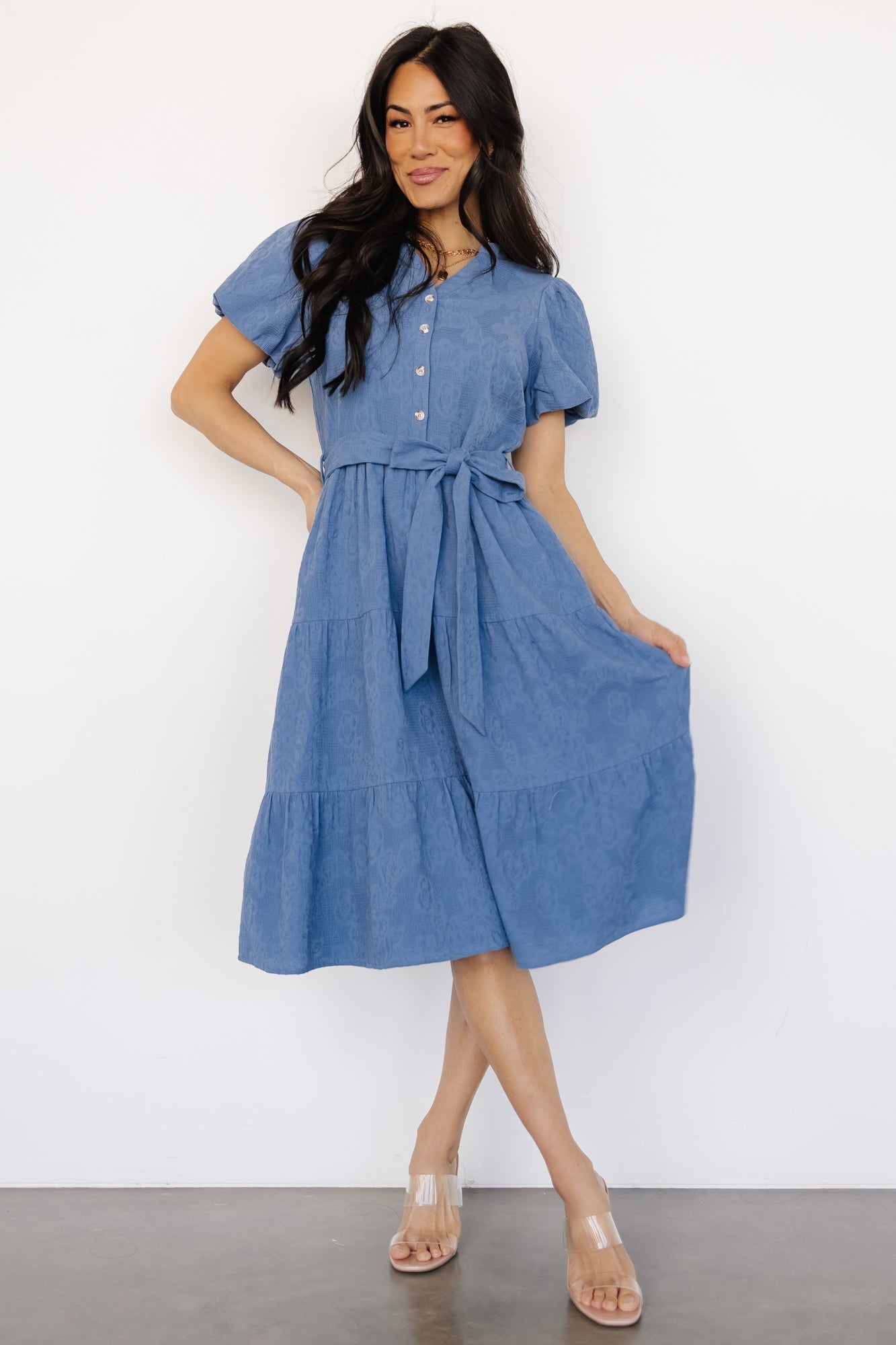 Philippa Midi Dress | Blue Latest Collections Online