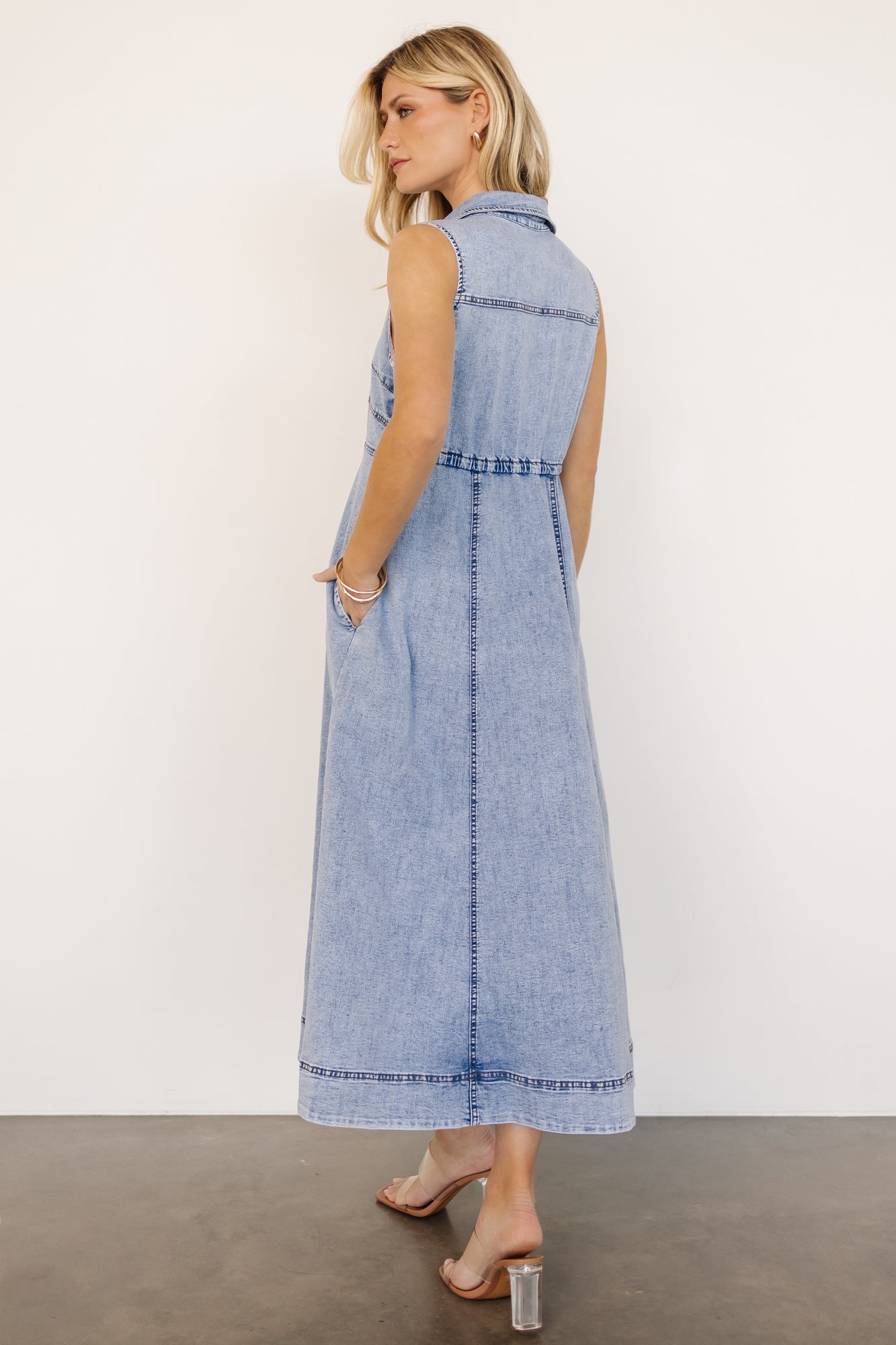 Georgia Sleeveless Midi Dress | Denim Store Sale