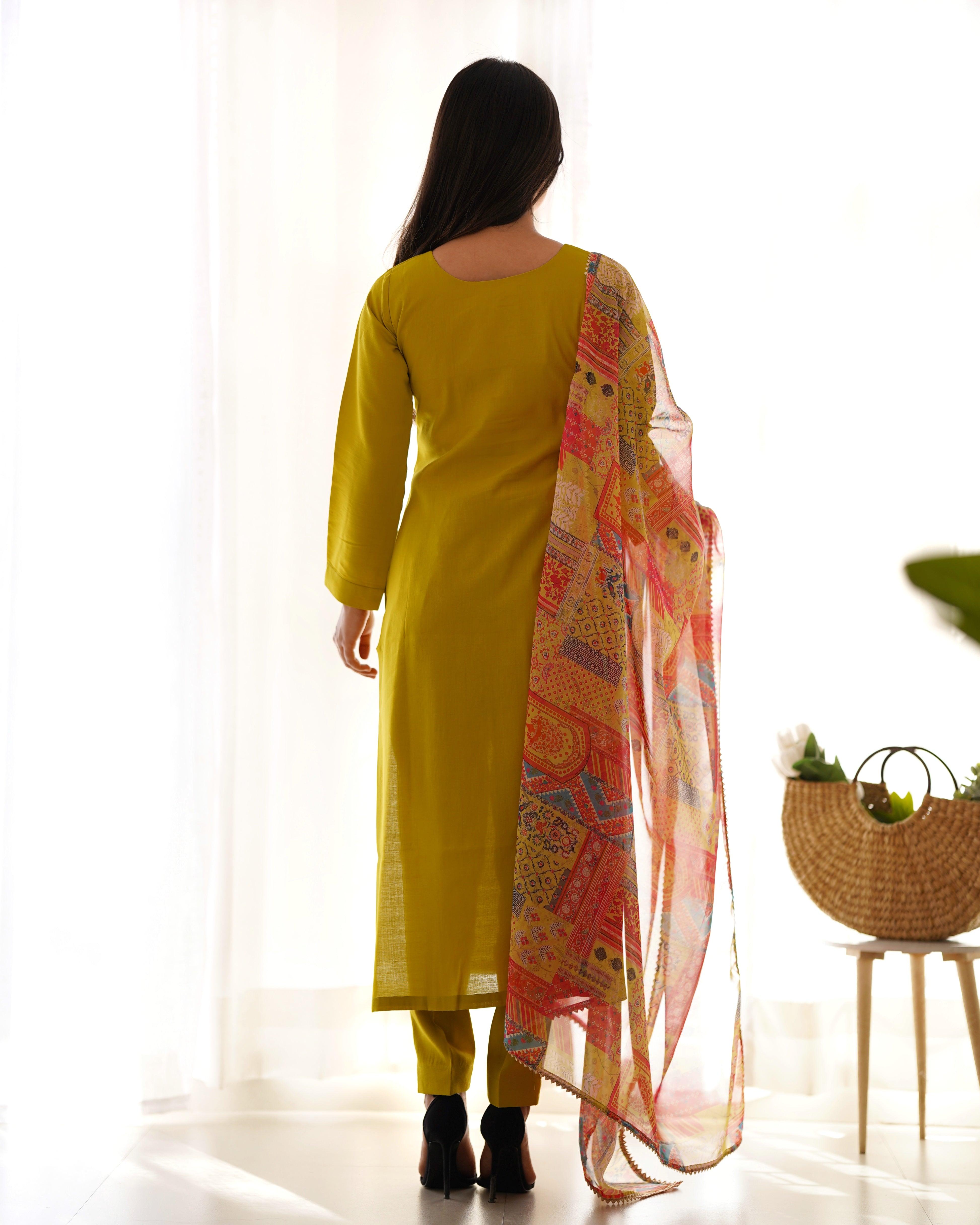 Amazing Pure Viscous Straight Kutta Pant Suit Exclusive Online