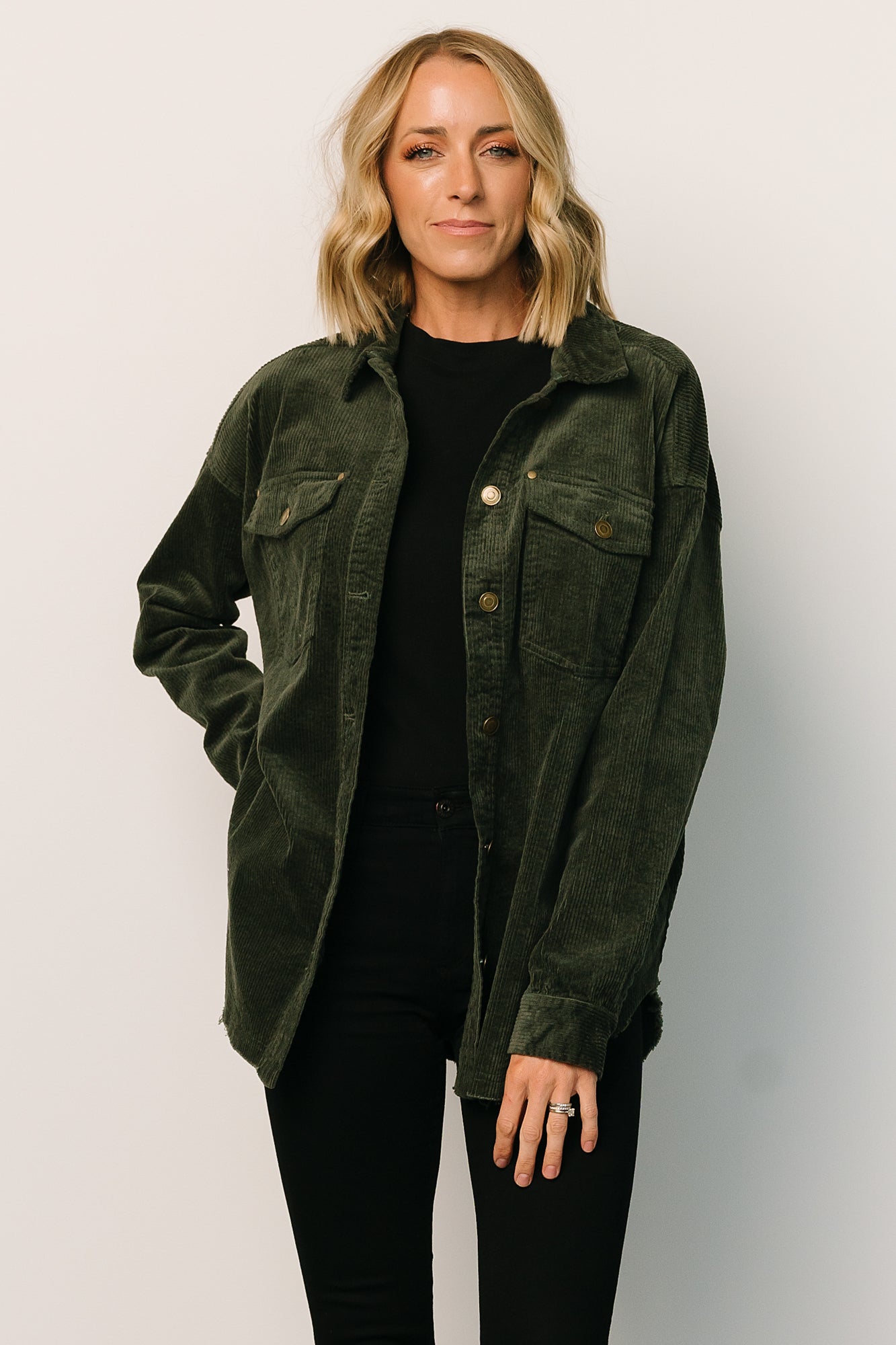 Greeley Corduroy Jacket | Deep Green Free Shipping Clearance Store