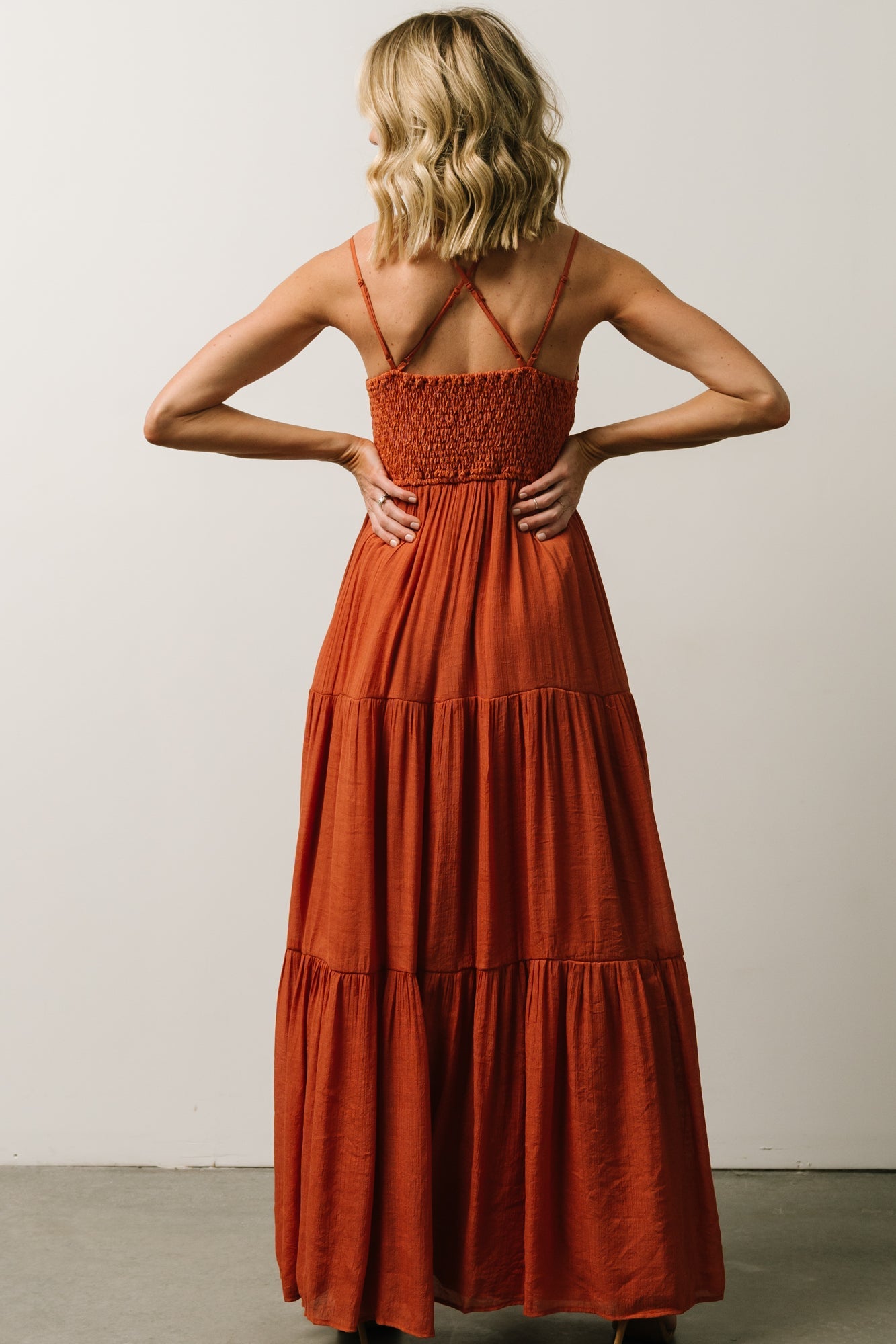 Summerlin Lace Top Maxi Dress | Rust Cheap Pices Authentic