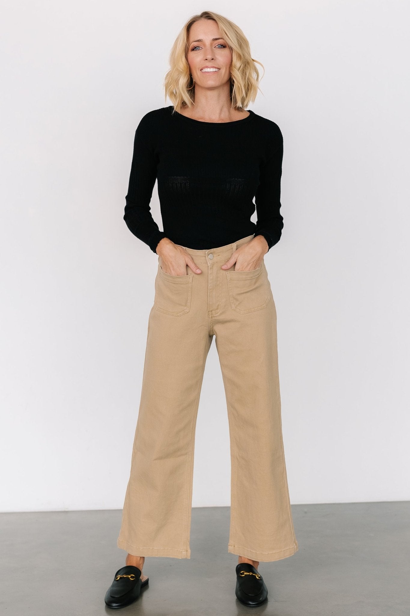 Polli Patch Pocket Pants | Tan Cheap Sale Low Cost