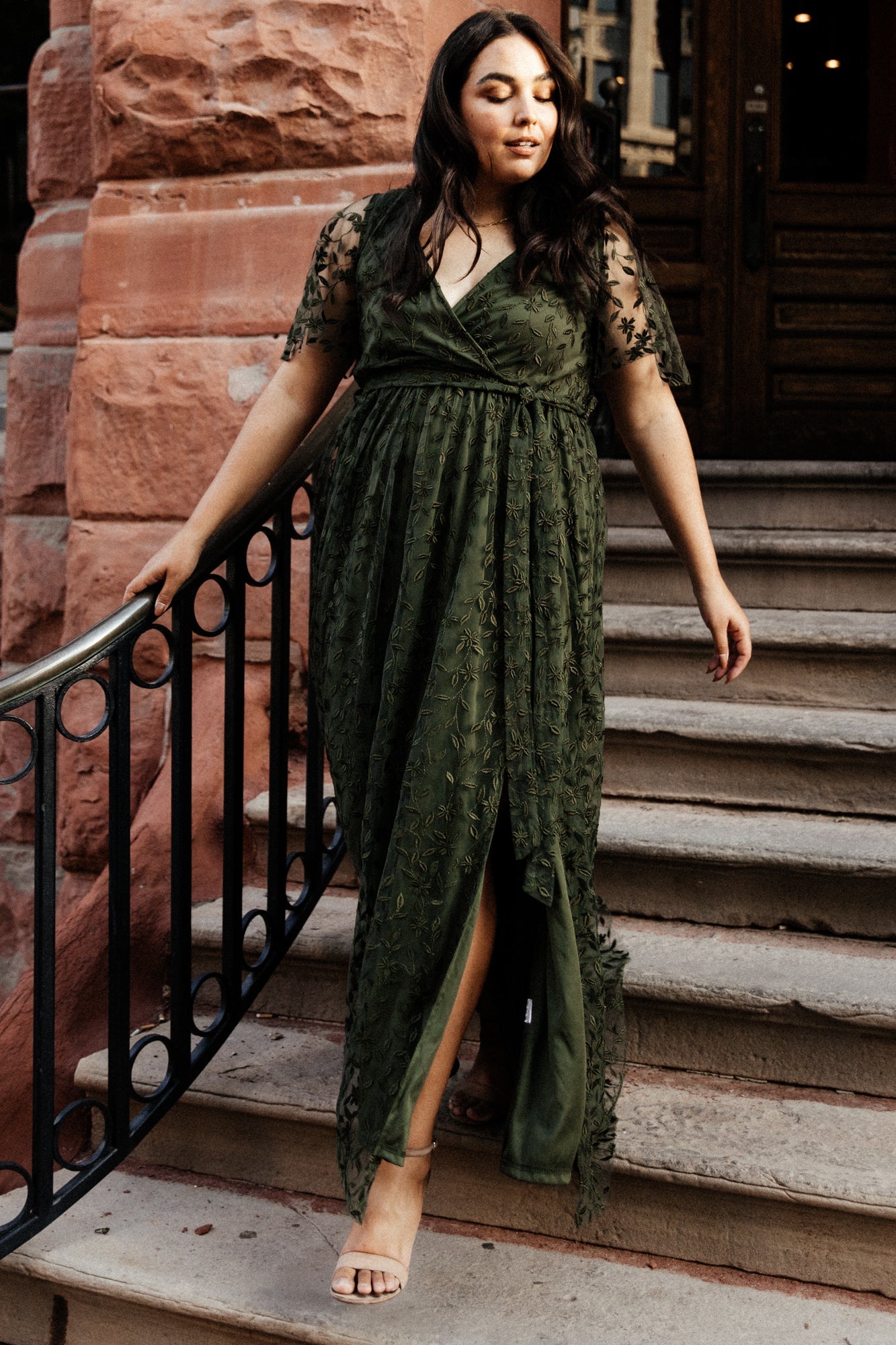 Marseille Embossed Maxi Dress | Olive 2025 New