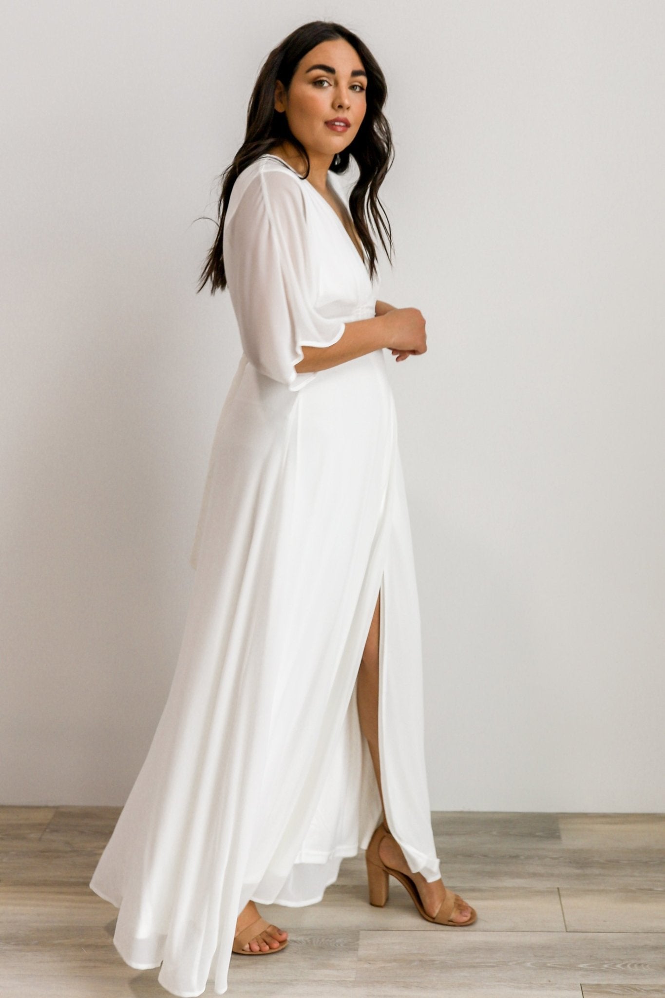 Lilly Wrap Maxi Dress | Off White Collections For Sale