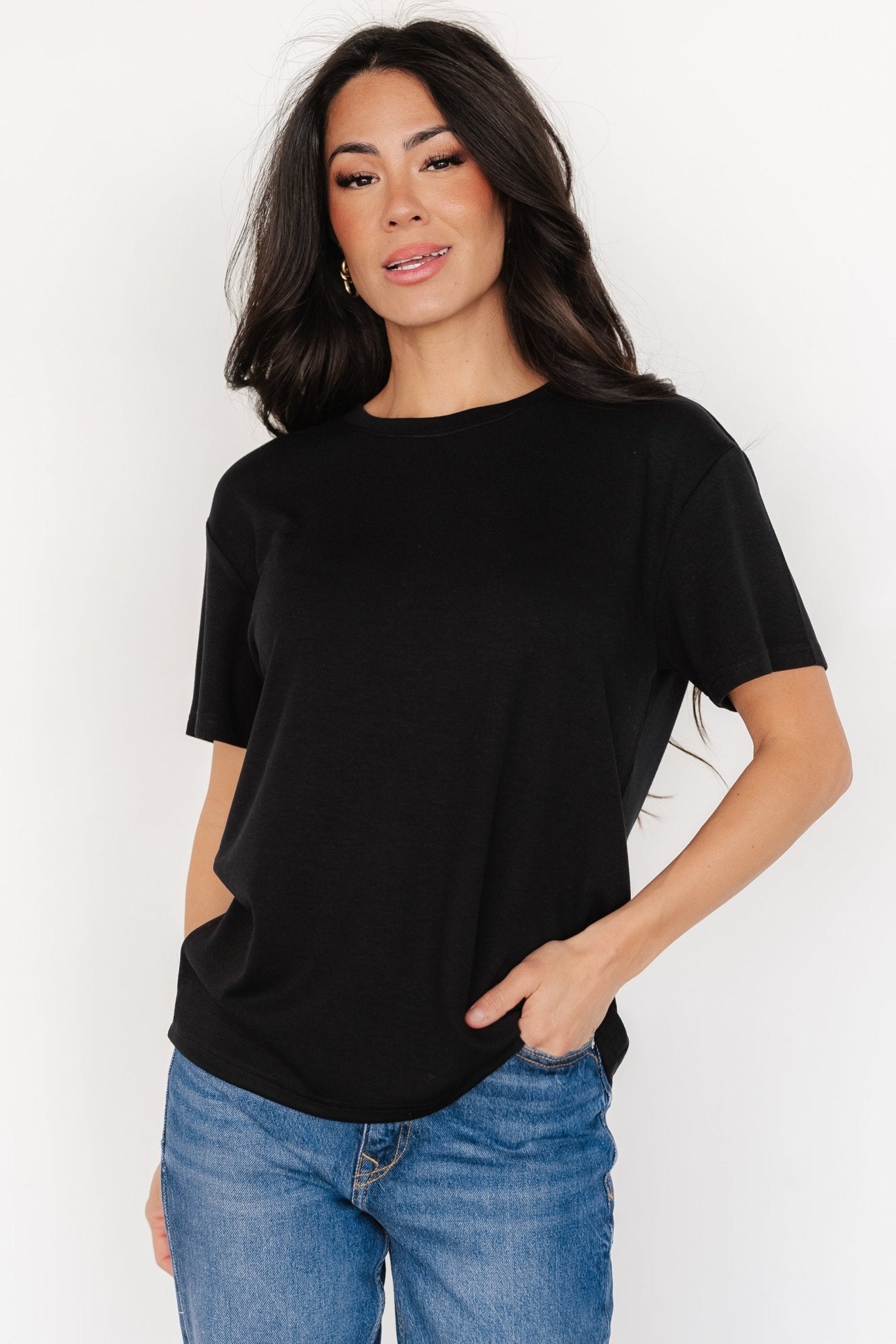 Elliot Relaxed Tee | Black Wholesale Pice Cheap Online