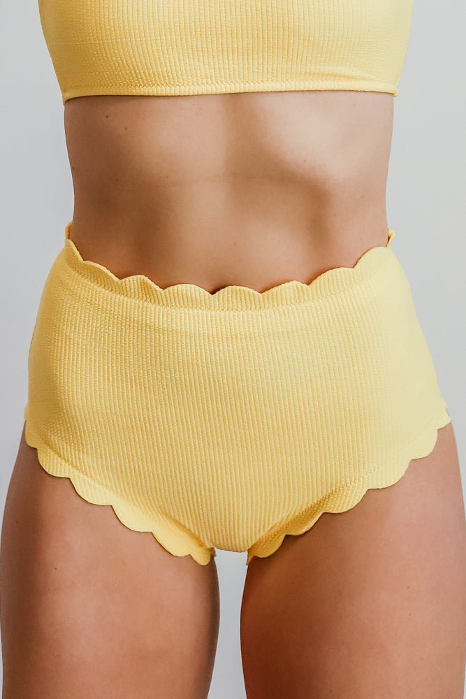 Honolulu High Waist Bikini Bottom | Yellow Outlet 2025