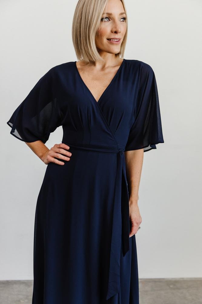 Lilly Wrap Maxi Dress | Navy Very Cheap Cheap Online