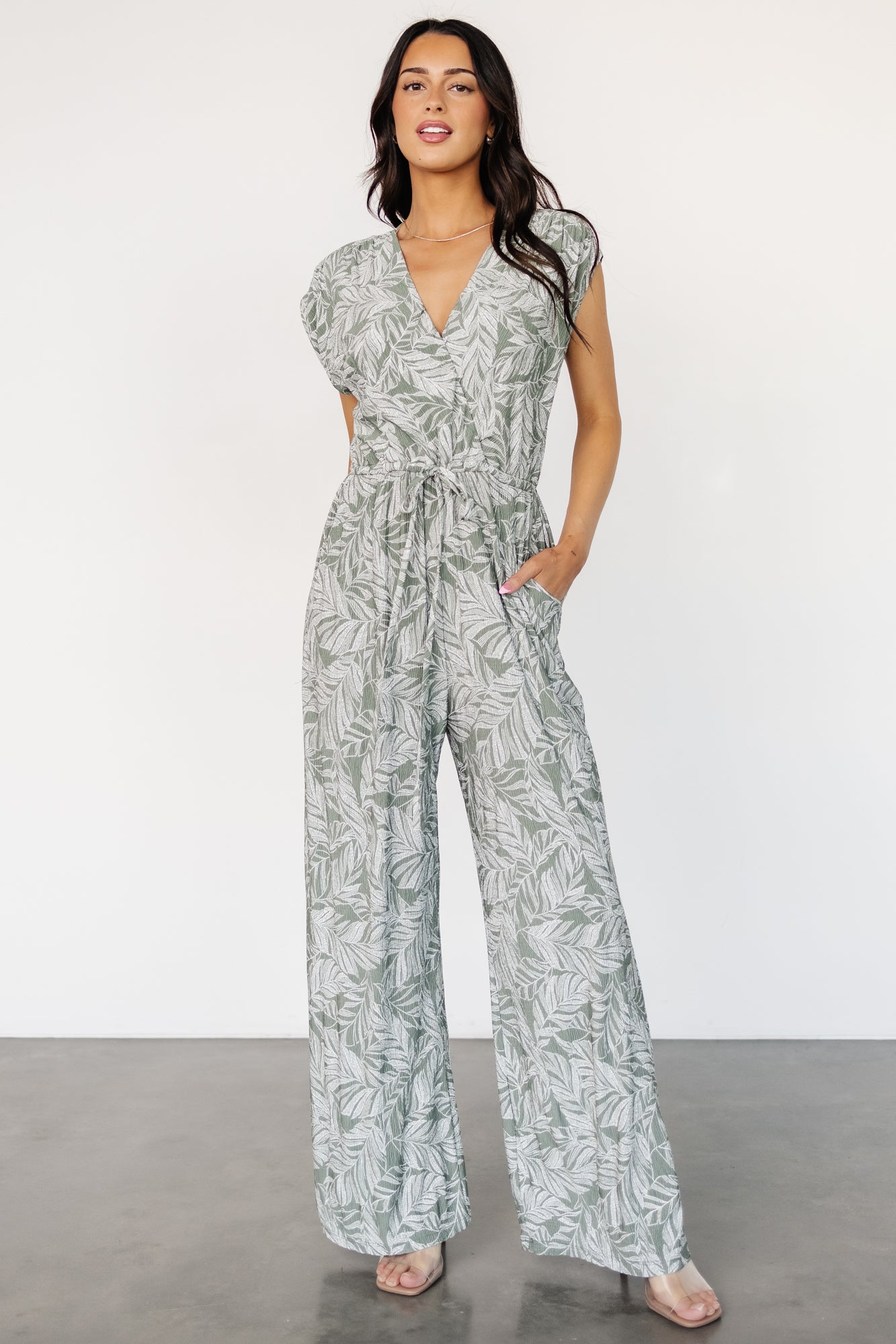 Kelani Jumpsuit | Green Print Ebay