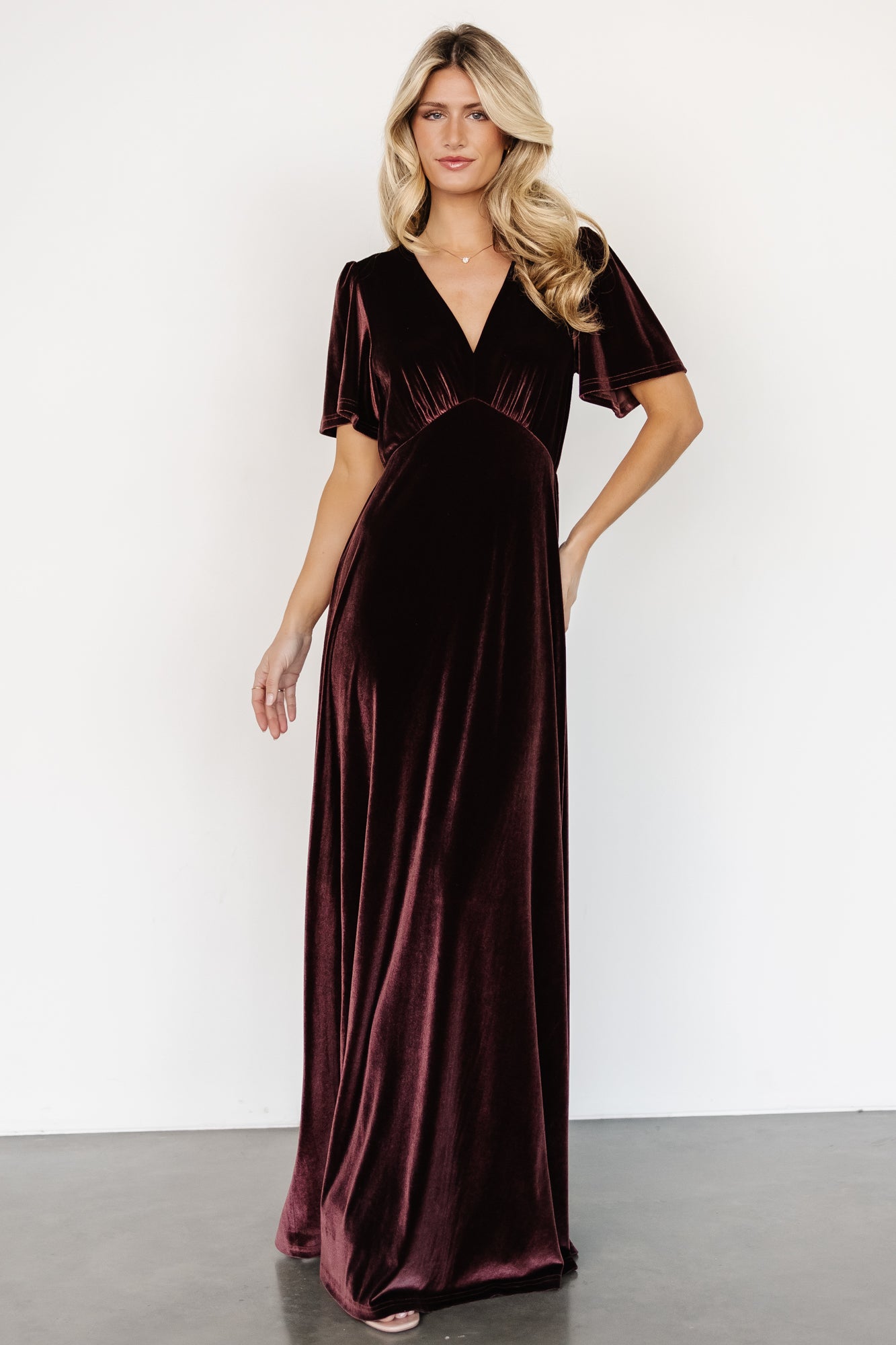 Vivian Velvet Maxi Dress | Clove Authentic For Sale