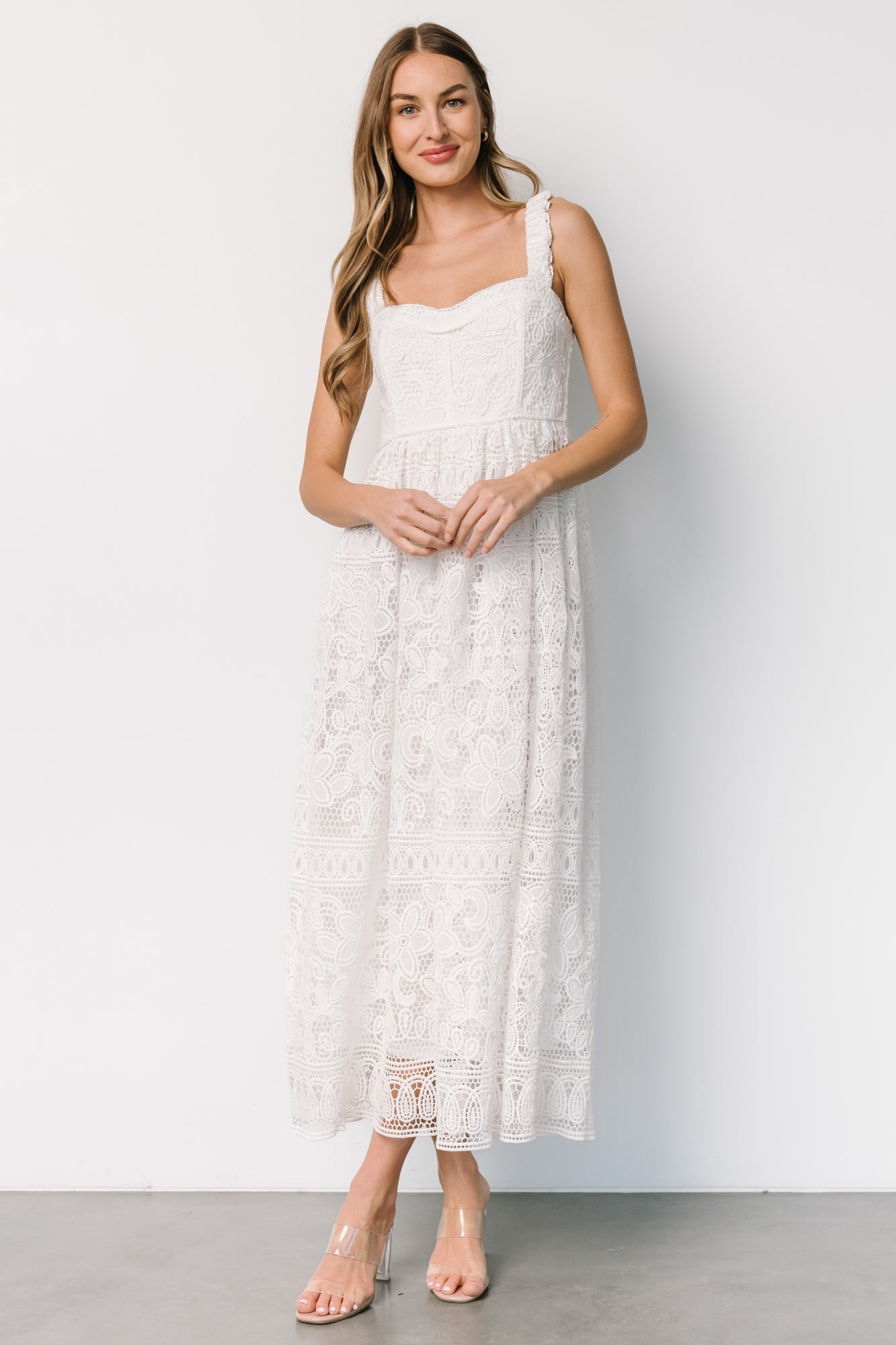 Evangeline Lace Dress | Off White Cheap Sale 100% Authentic