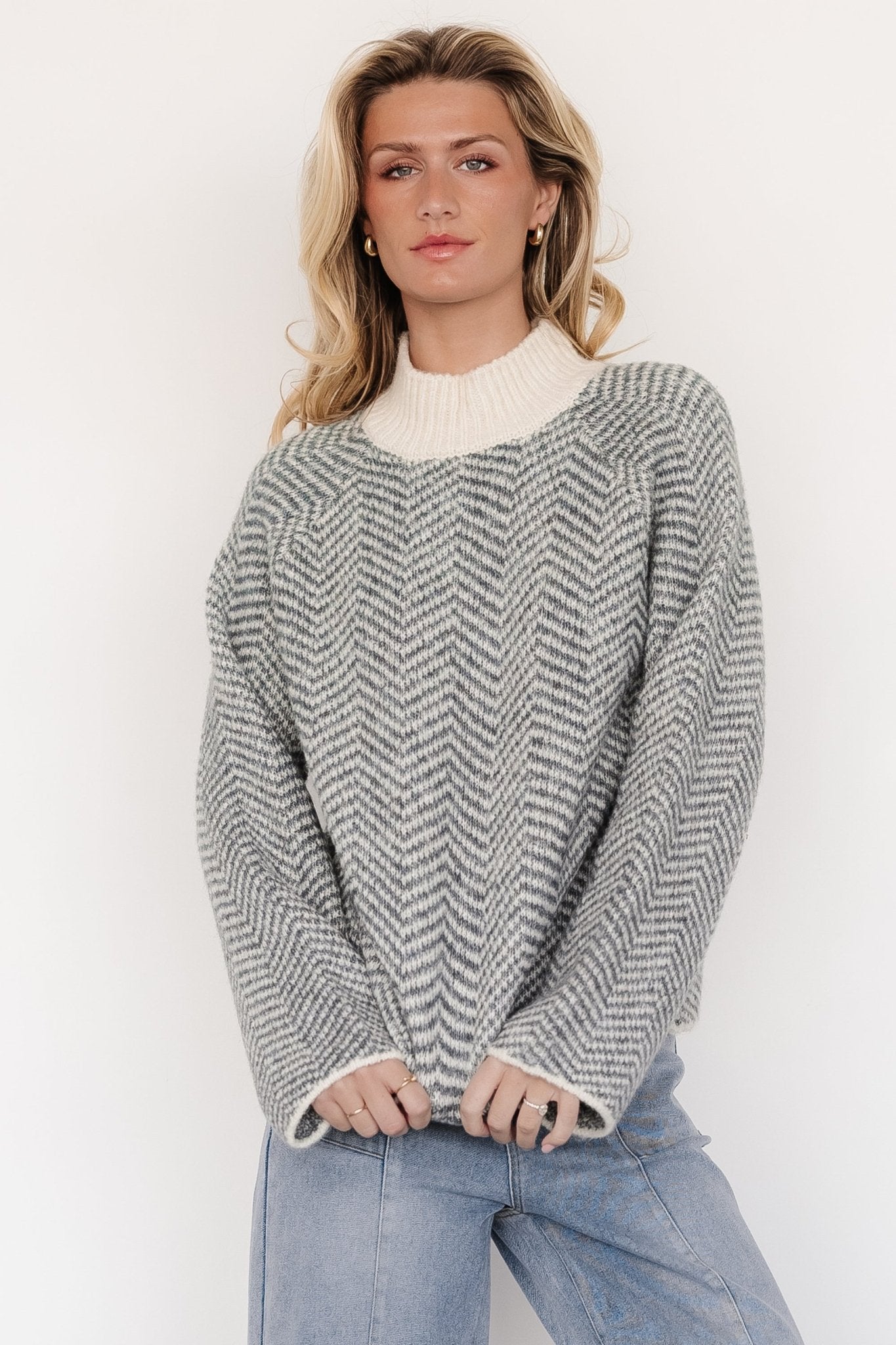 Trisha Knit Sweater | Balsam Stripe Sale Huge Surprise