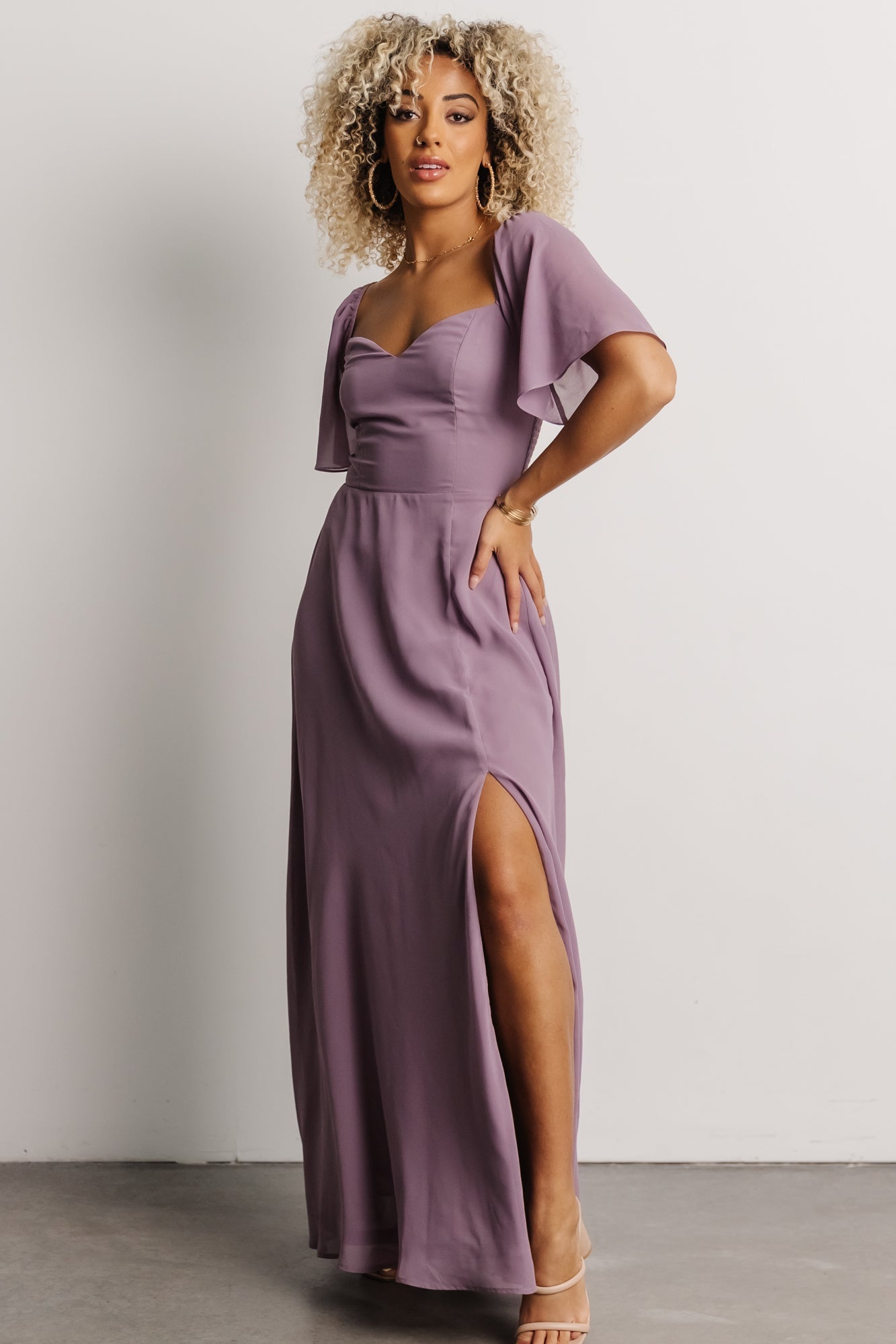 Sierra Sweetheart Maxi Dress | Lilac Enjoy For Sale