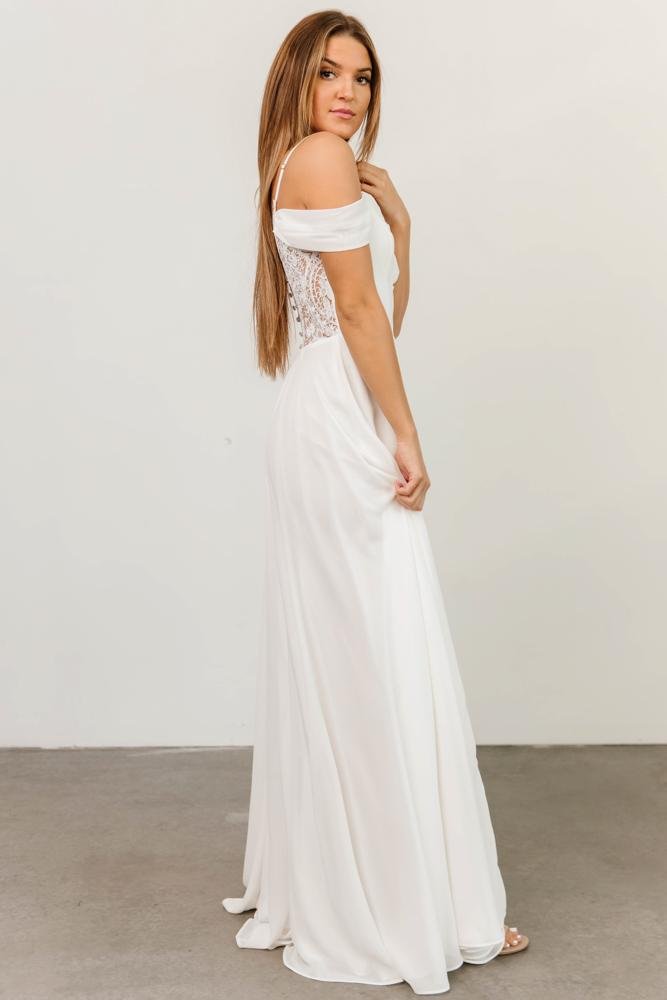 Bianca Lace Maxi Dress | Off White High Quality For Sale