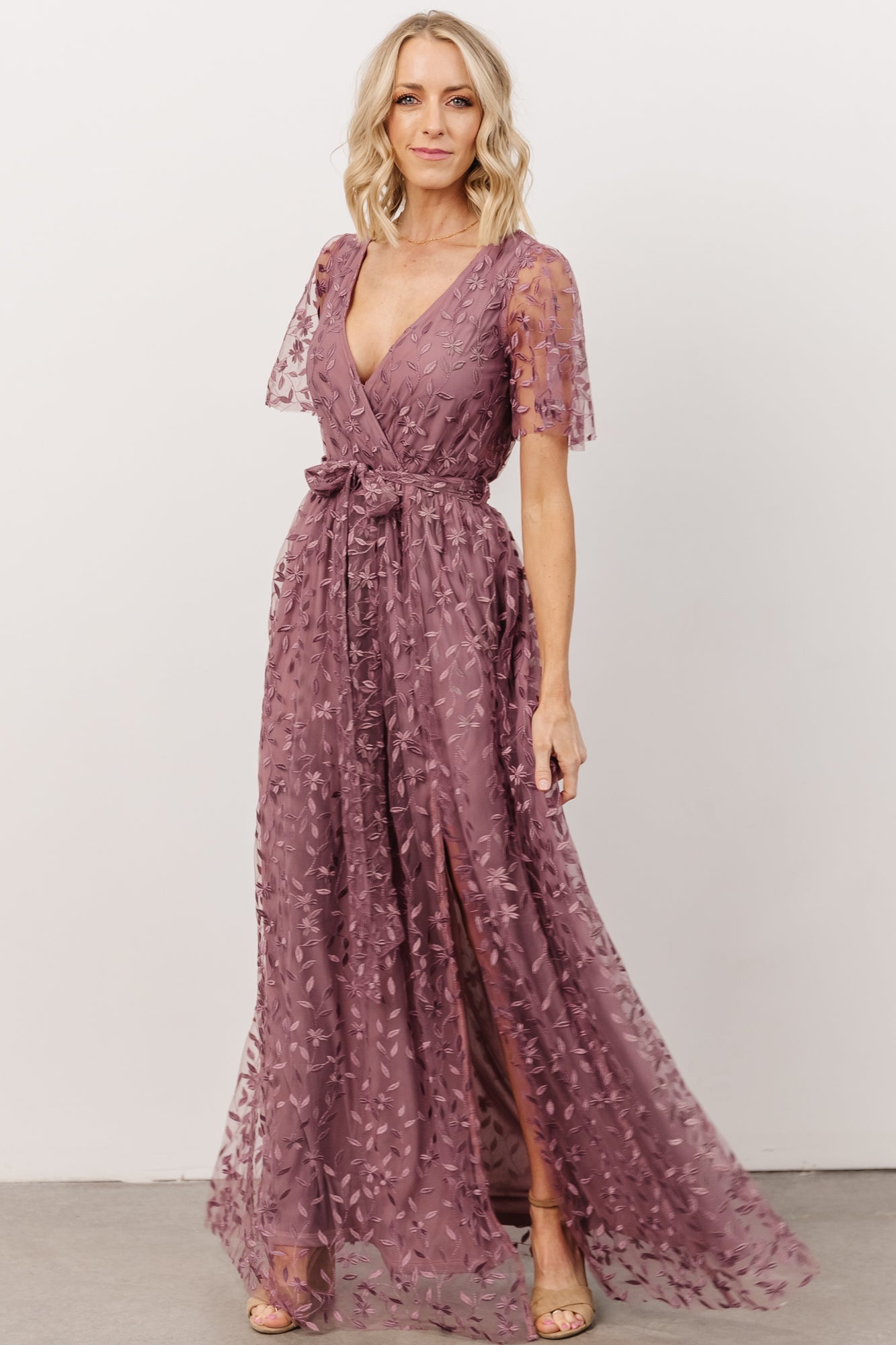 Marseille Embossed Maxi Dress | Lavender Outlet Best Pices