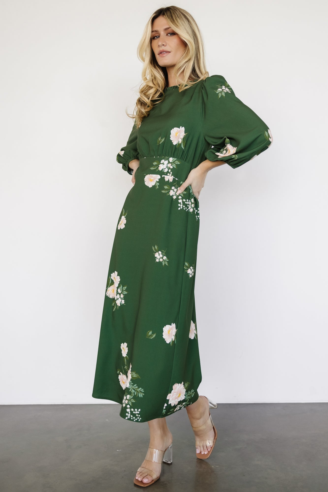 Karalie Maxi Dress | Green Floral Clearance Best Seller