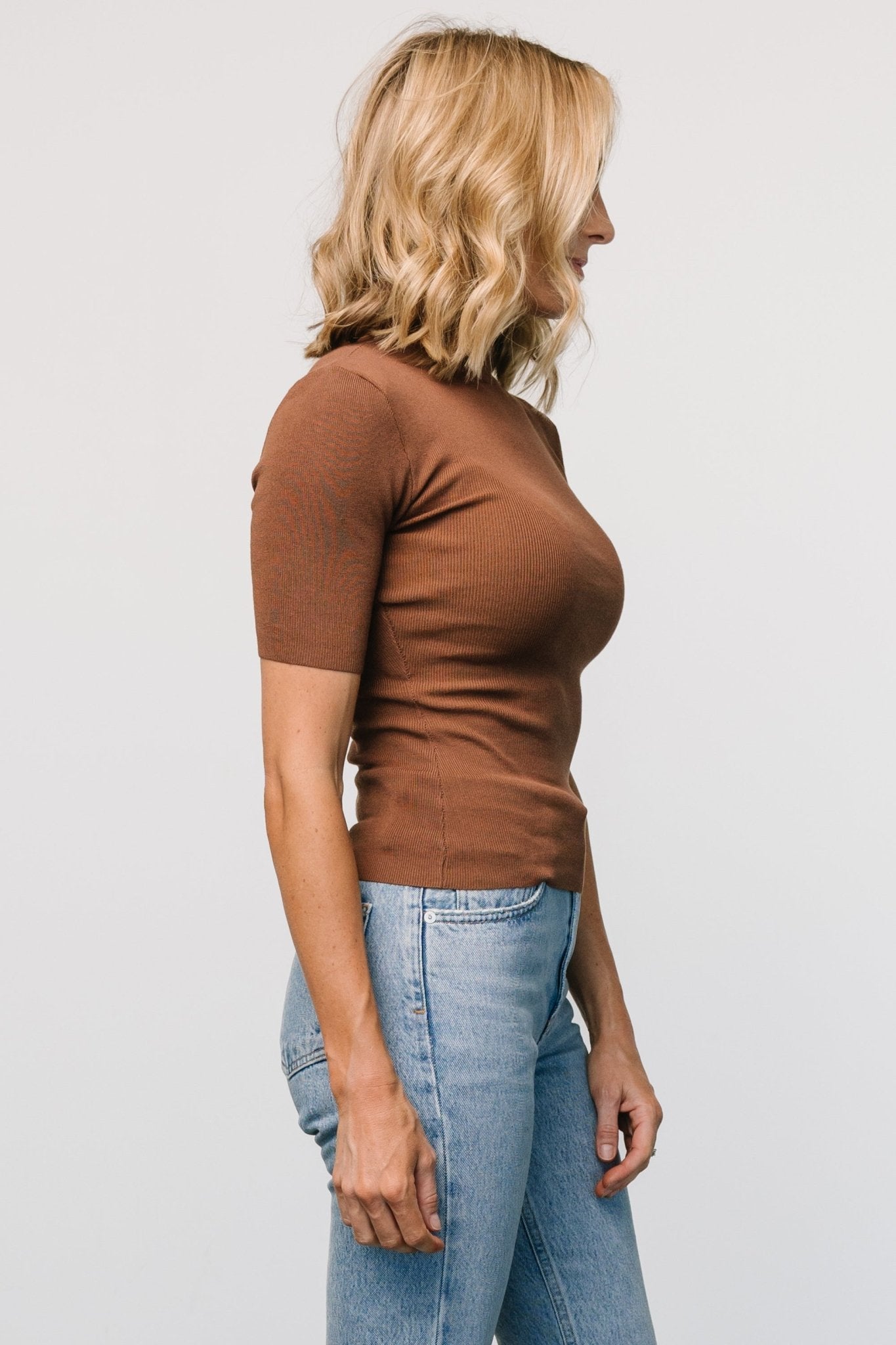 Libby Knit Top | Brown Quality Original