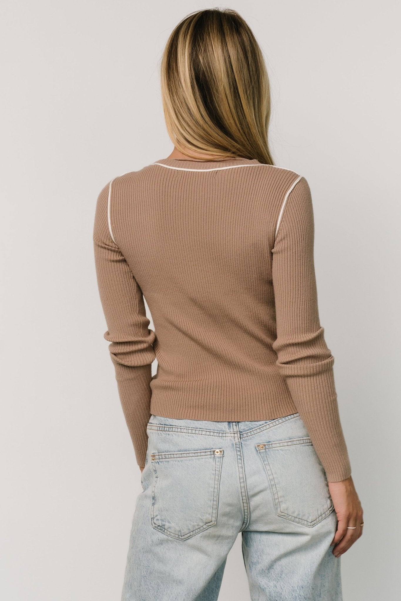 Quinlan Ribbed Top | Light Mocha 2025 Unisex Cheap Pice