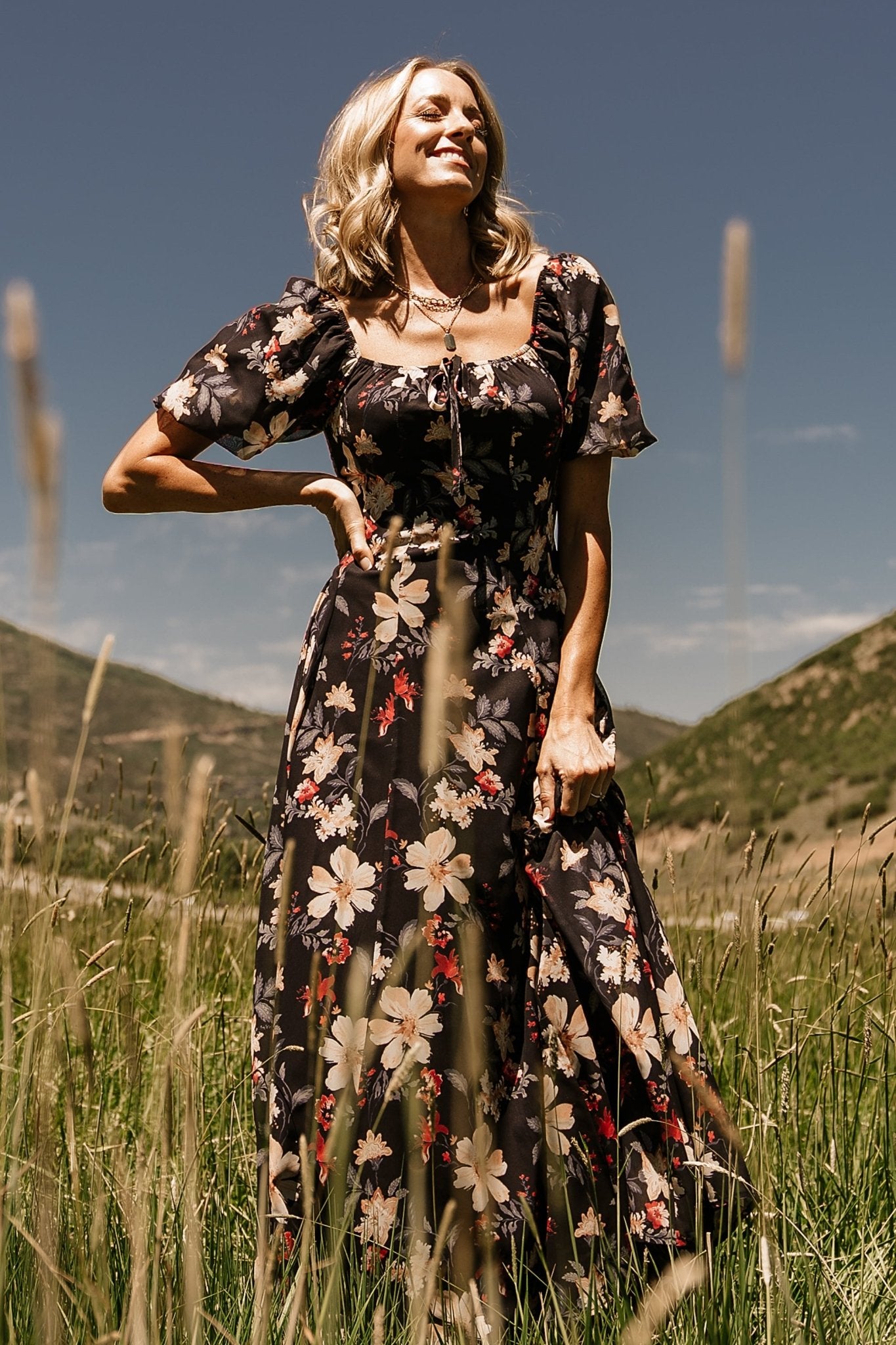 Raelynn Maxi Dress | Black Floral Sale Low Cost