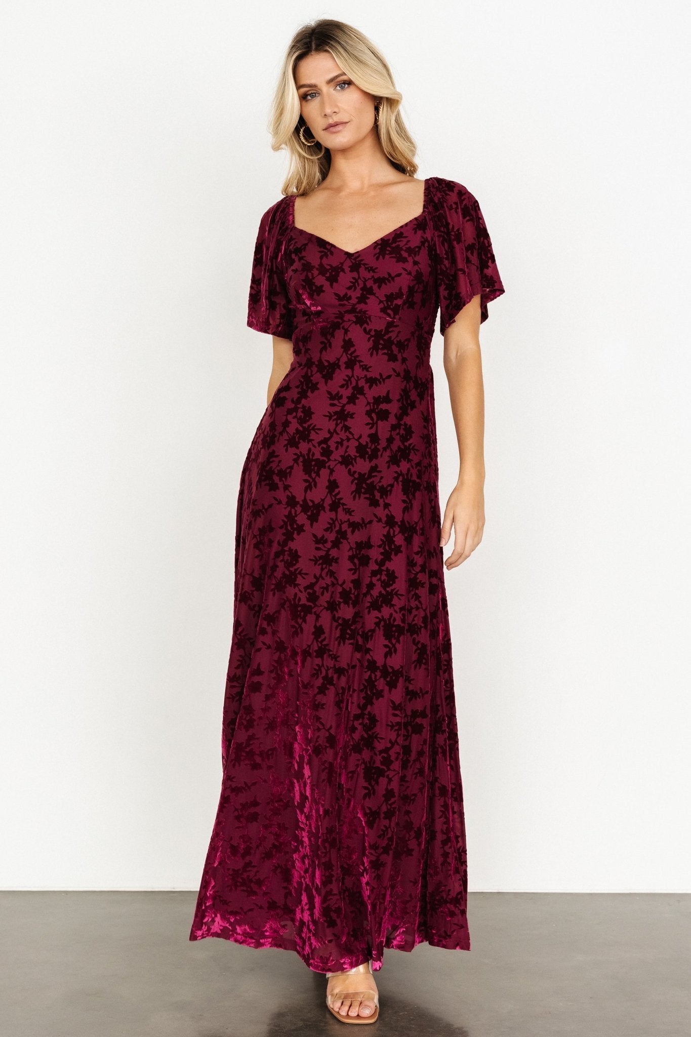 Everley Velvet Maxi Dress | Mulberry Nicekicks Online