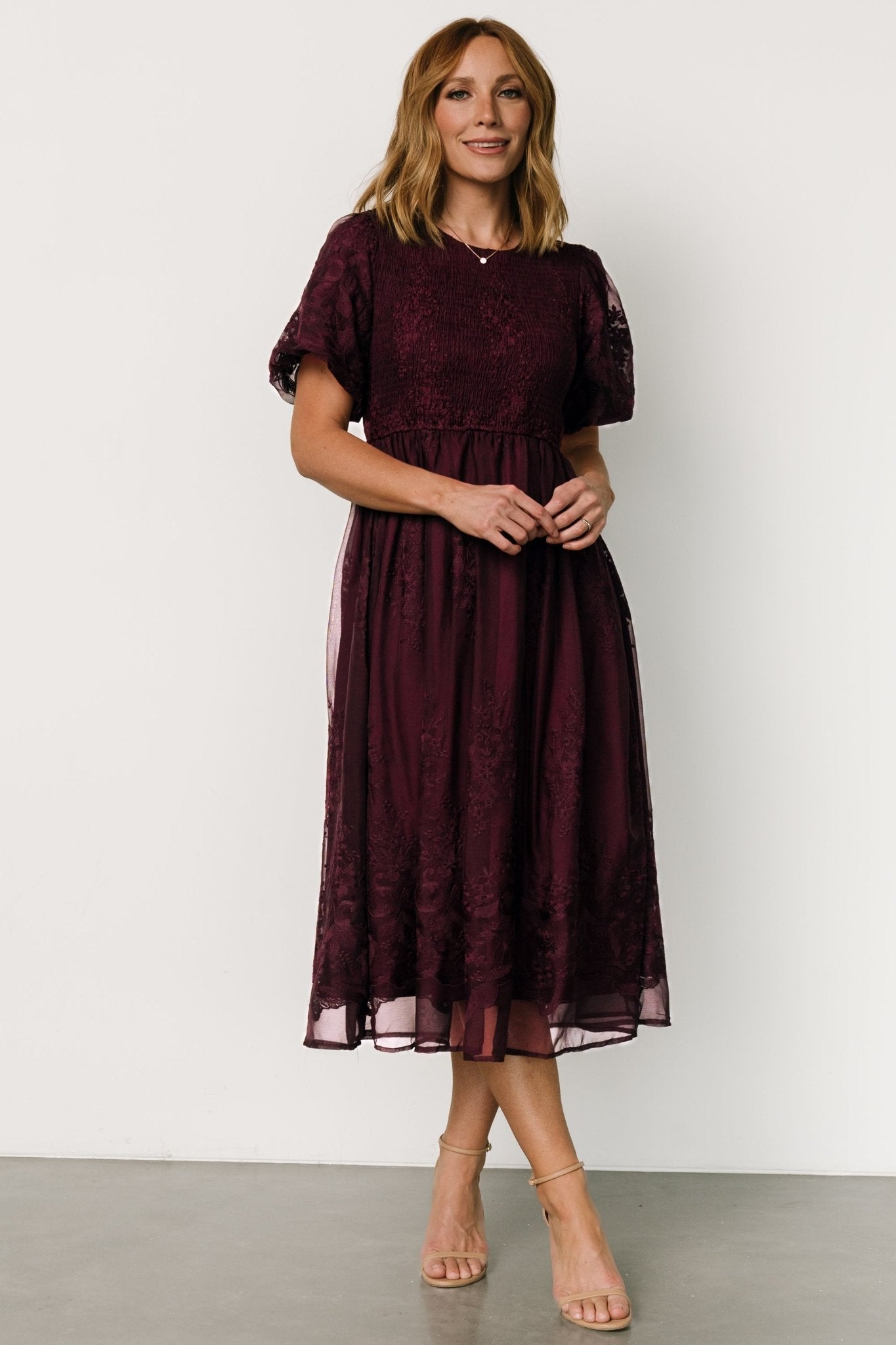 Corrine Embroidered Midi Dress | Mulberry Outlet Official