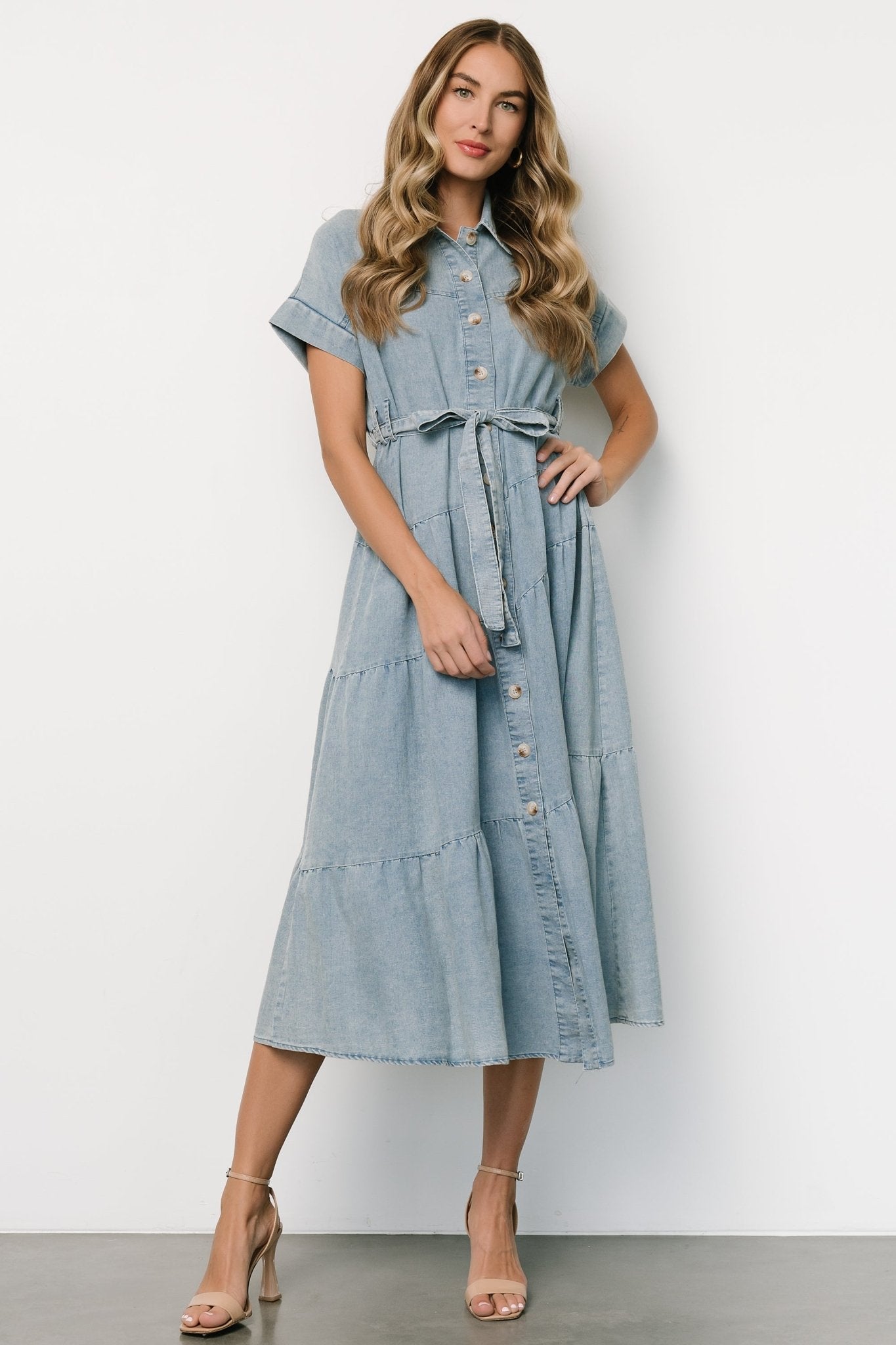 Logan Button Up Dress | Denim Cheap Good Selling