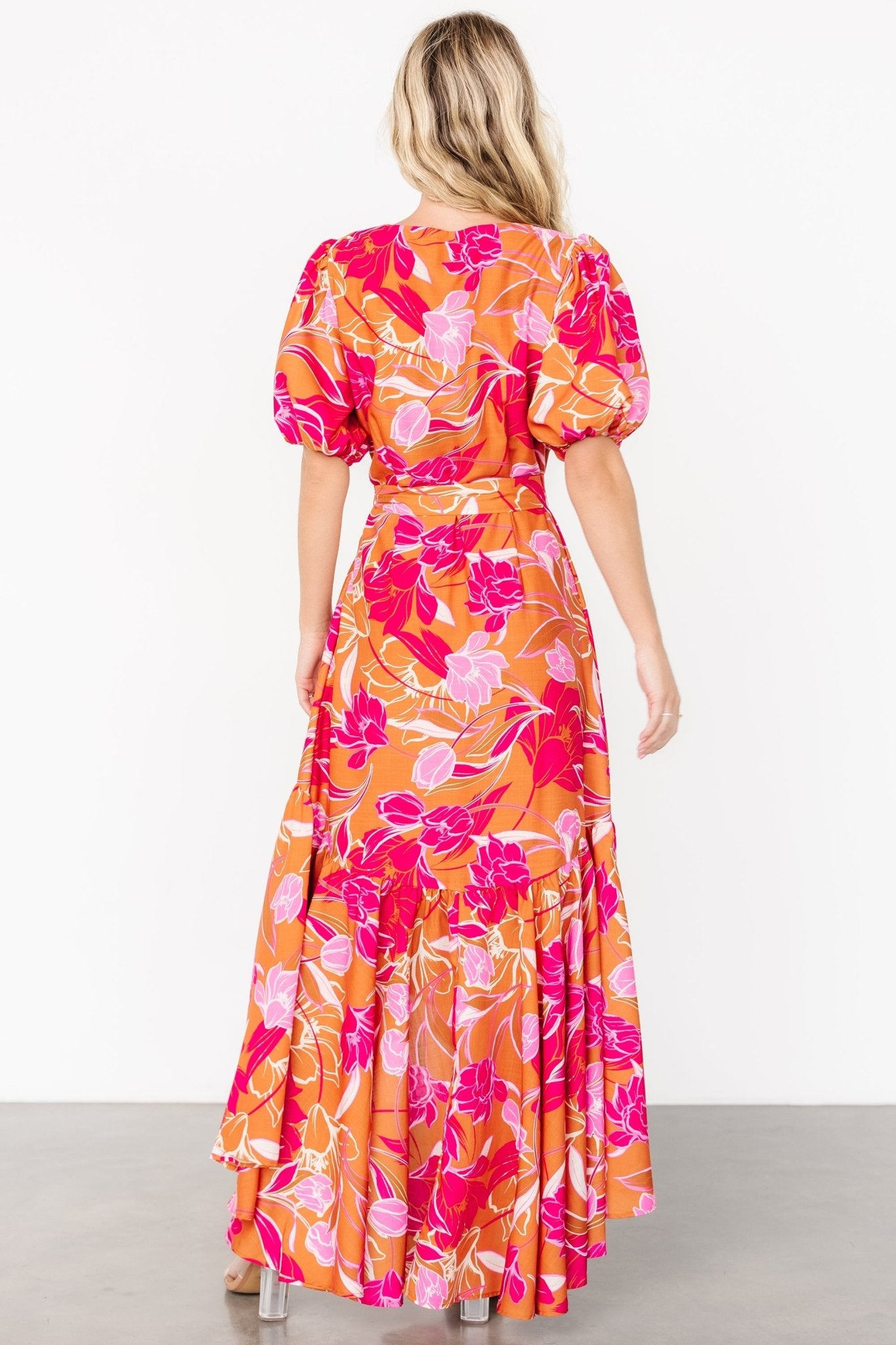 Lori Maxi Dress | Orange + Pink Floral Order