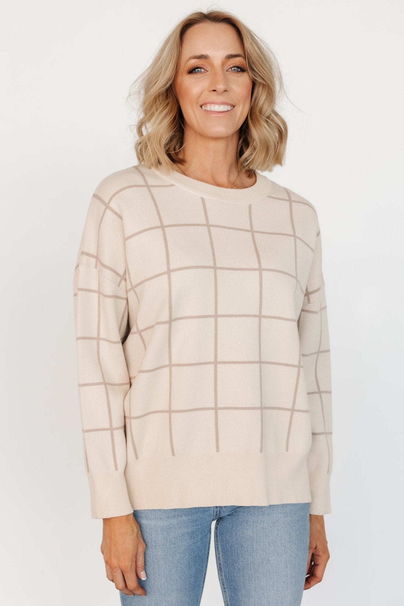 Alden Knit Sweater | Oatmeal + Taupe Free Shipping Wiki