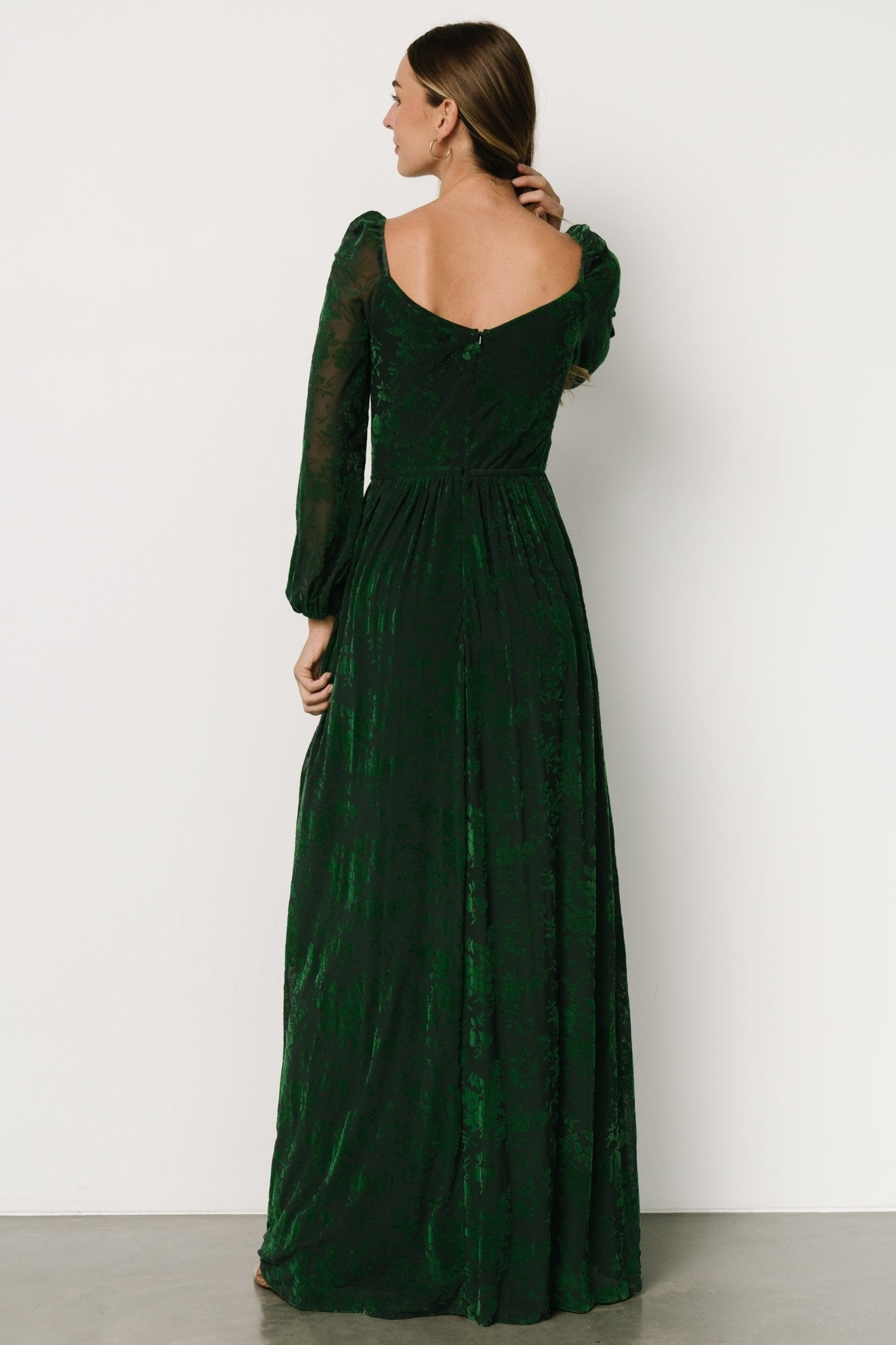 Mable Velvet Maxi Dress | Green Clearance Fast Delivery