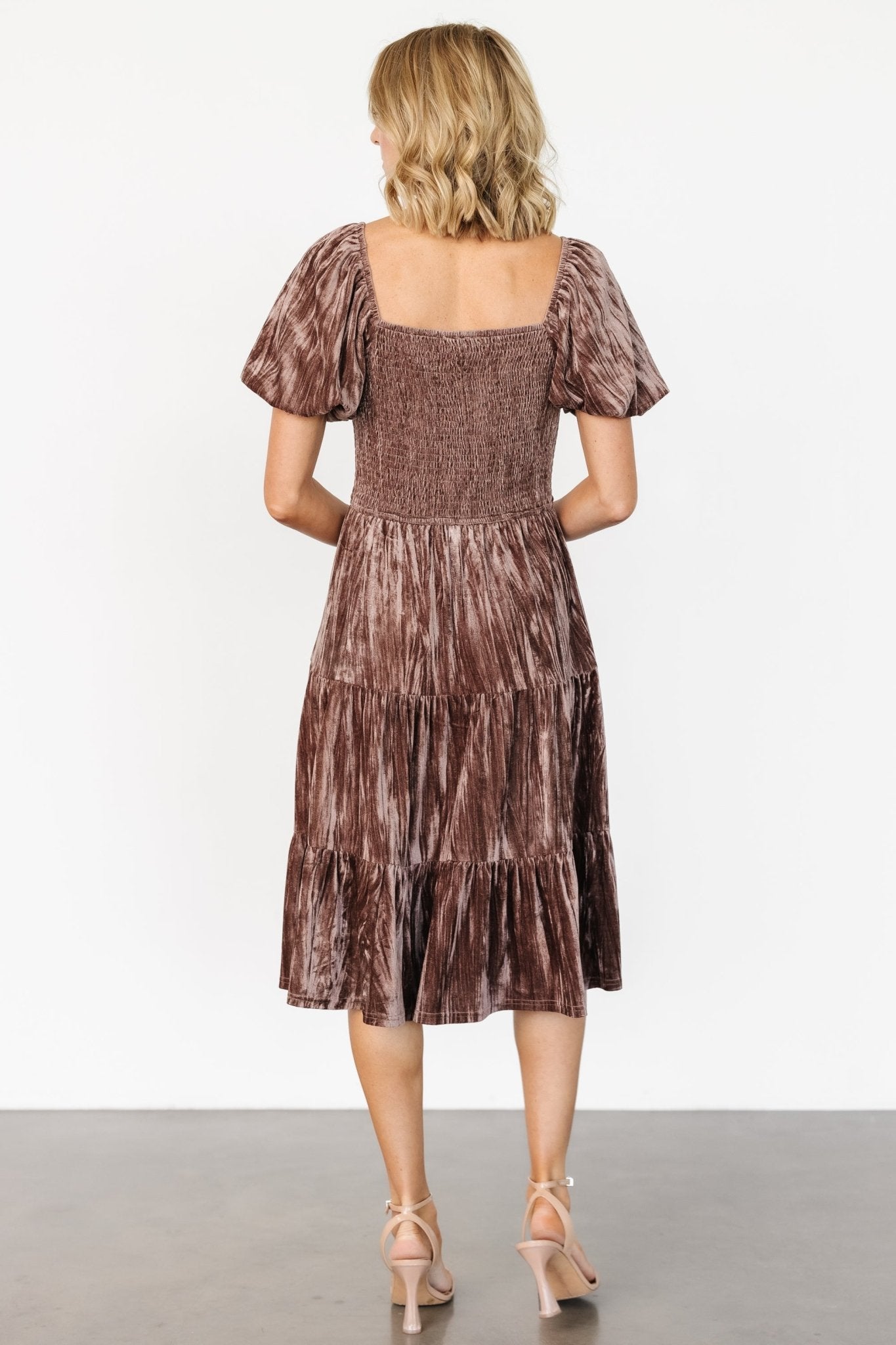 Fay Velvet Midi Dress | Cocoa Cheapest Pice For Sale