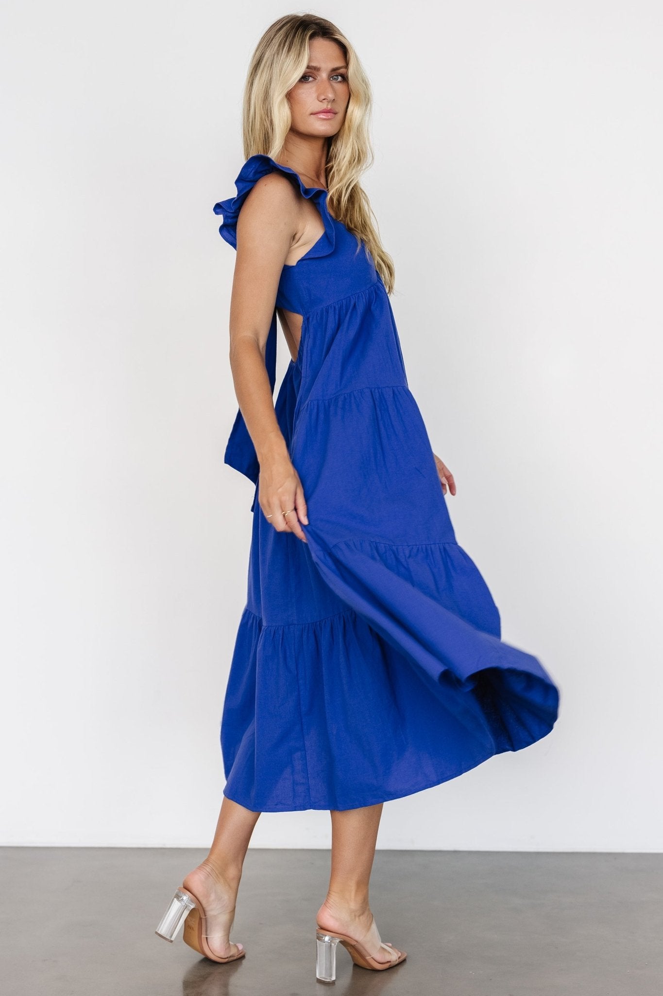 Aria Back Tie Dress | Blue Cheap Sale Eastbay