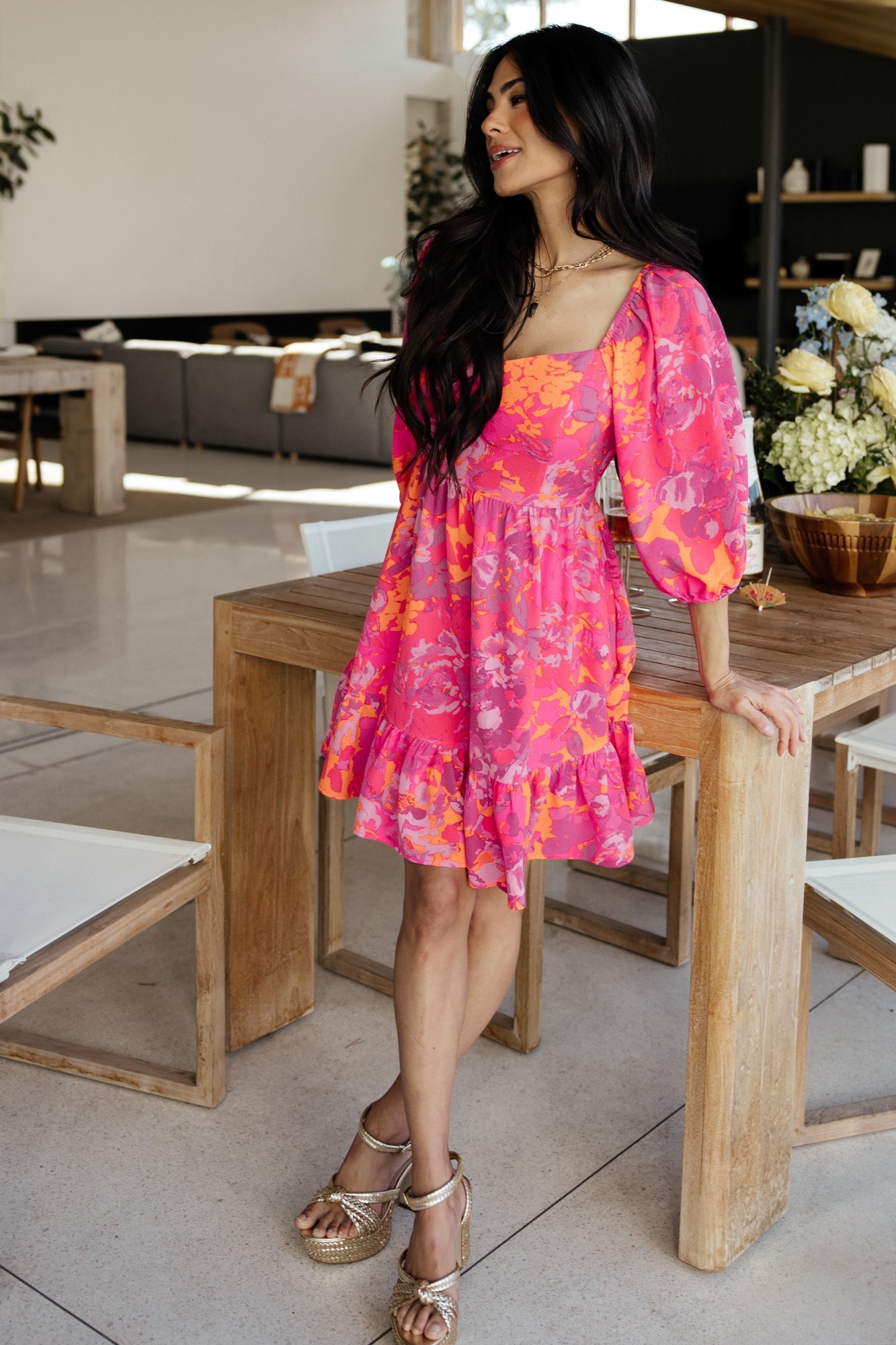 Levy Sweetheart Mini Dress | Fuchsia Multi Free Shipping Recommend