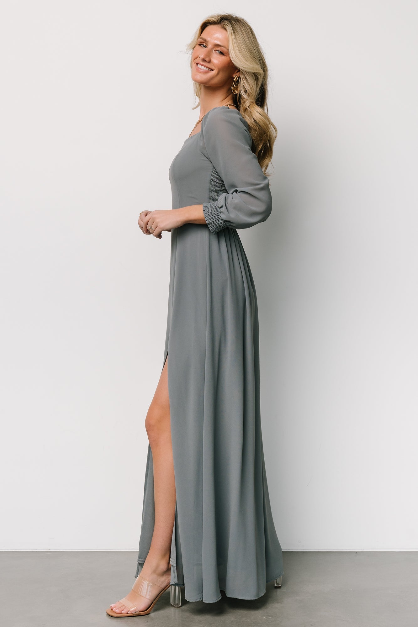 Giselle Maxi Dress | Dusty Blue For Sale Official Site